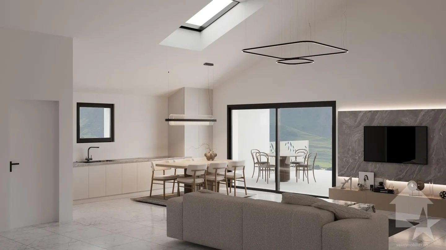 Le Bouveret, 4,5-Zimmer-Penthouse in der neuen Promotion L'Aurore - Foto 1 von 7