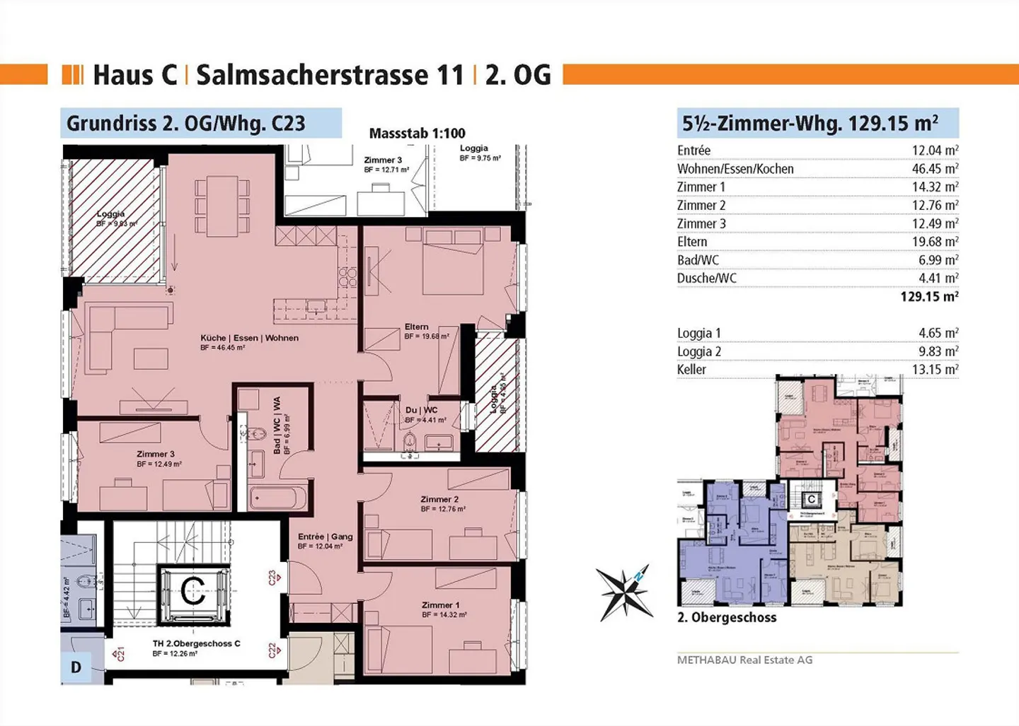 Exklusives Apartment mit Balkonen - Foto 10 von 10