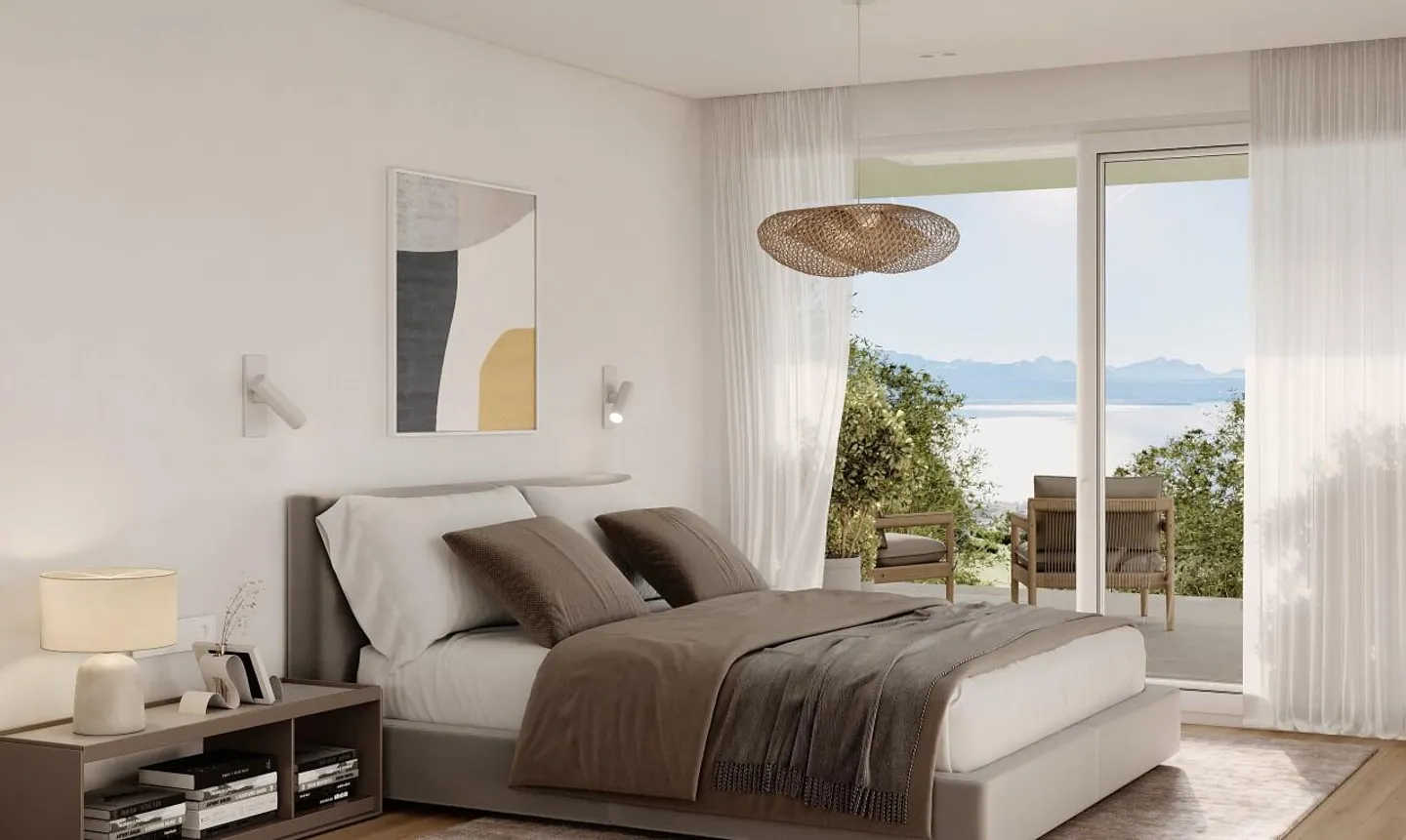 Splendido appartamento di 3,5 stanze di alta gamma con terrazza e vista lago - Foto 3 di 9