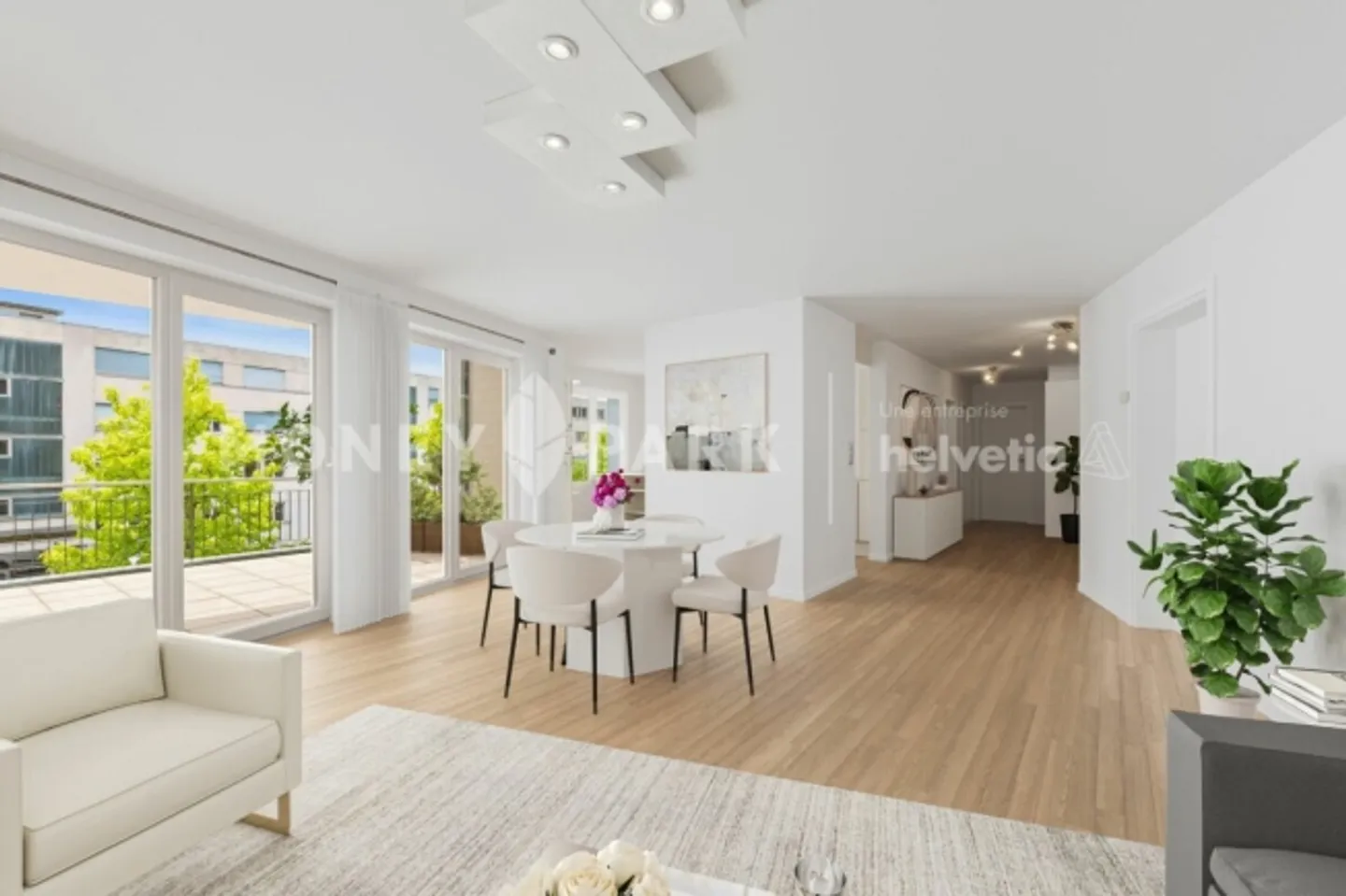 Bel appartement de 4,5 pièces avec jardin - Photo 1 sur 13