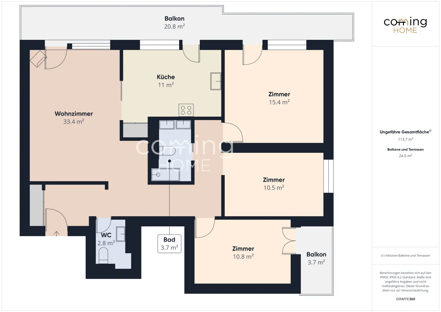 Vivere comodamente con brevi distanze - appartamento ben tenuto di 4,5 locali con balcone - Foto 14 di 14