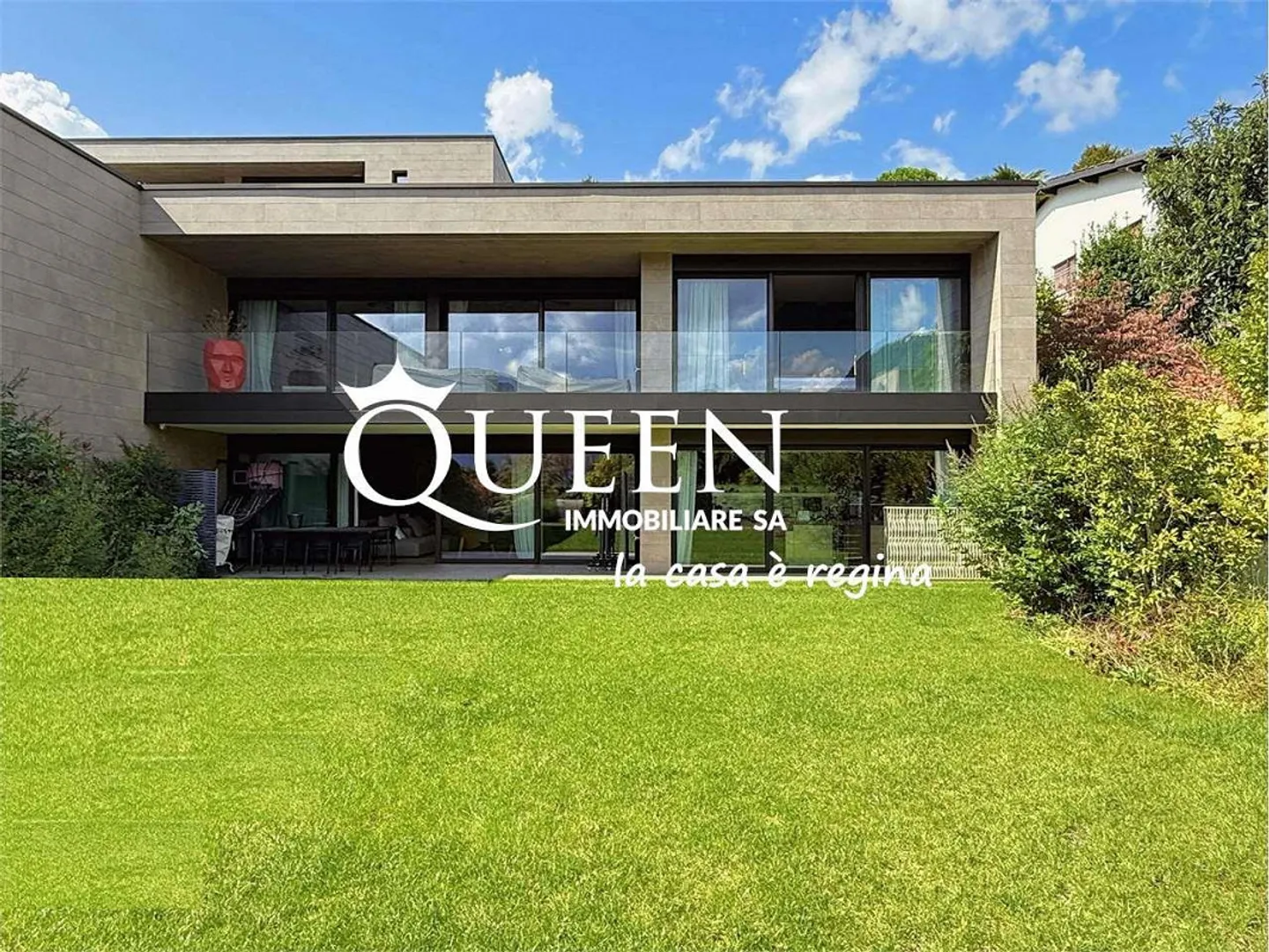 Savosa : appartement exclusif de 6,5 pièces meublé avec vue sur le lac - Photo 1 sur 13