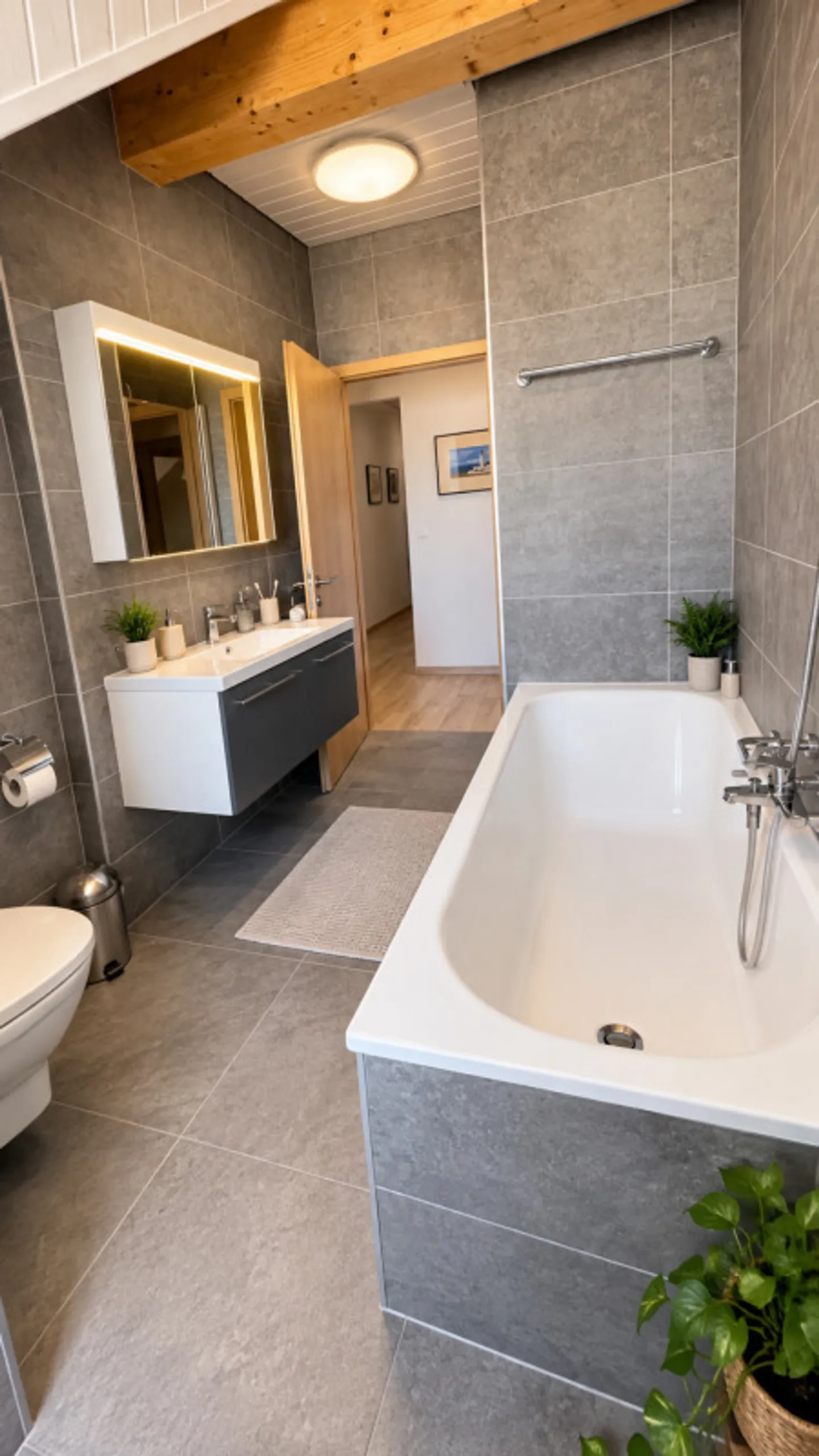 Wunderschöne und geräumige Penthousewohnung mit 4,5 Zimmern im Zentrum von Orbe - Foto 22 von 27