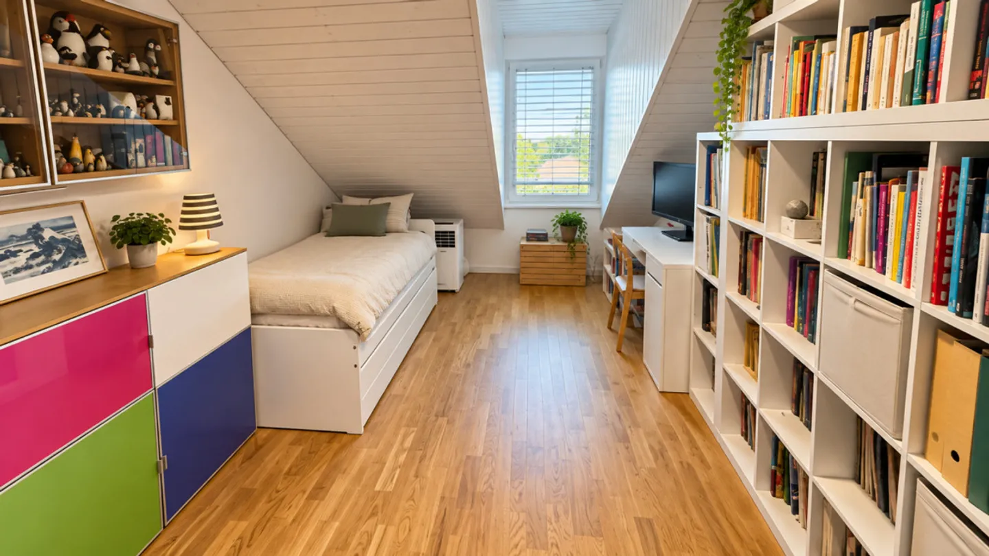 Wunderschöne und geräumige Penthousewohnung mit 4,5 Zimmern im Zentrum von Orbe - Foto 23 von 27
