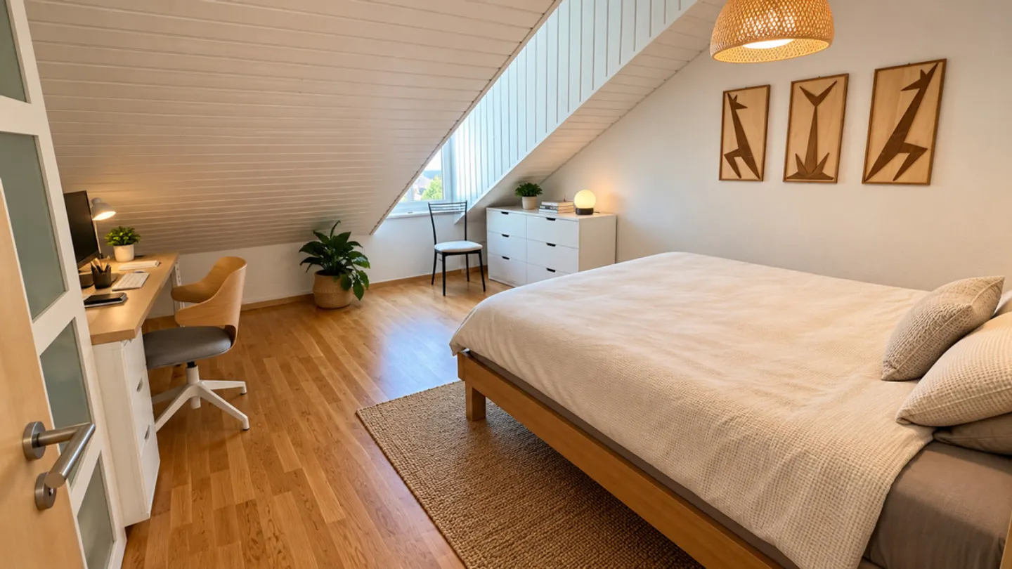 Wunderschöne und geräumige Penthousewohnung mit 4,5 Zimmern im Zentrum von Orbe - Foto 19 von 27