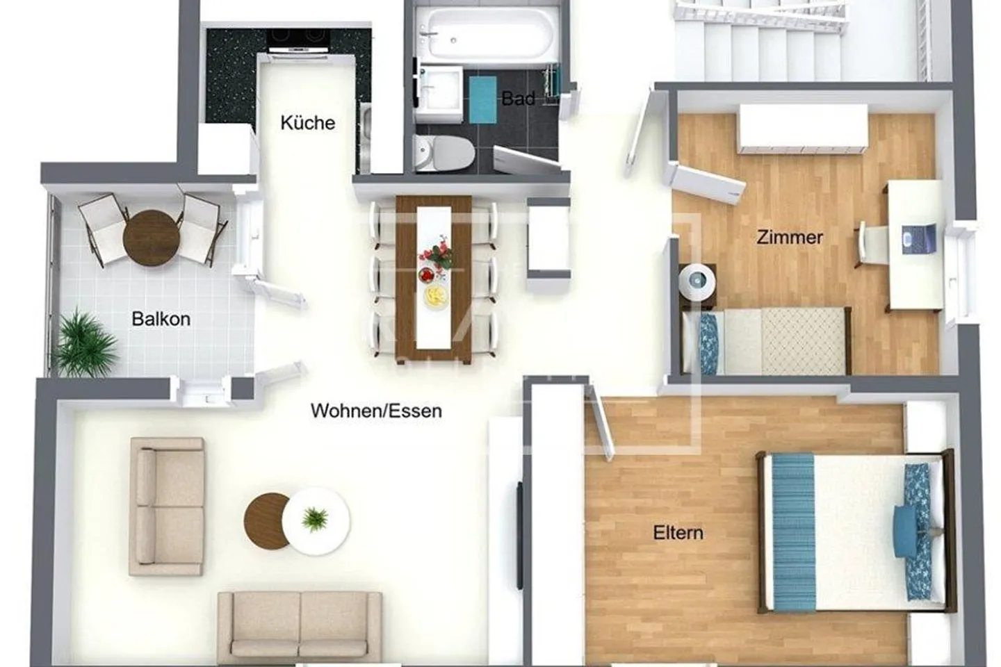 Sonnige Dachwohnung in Bonstetten - Foto 12 von 13