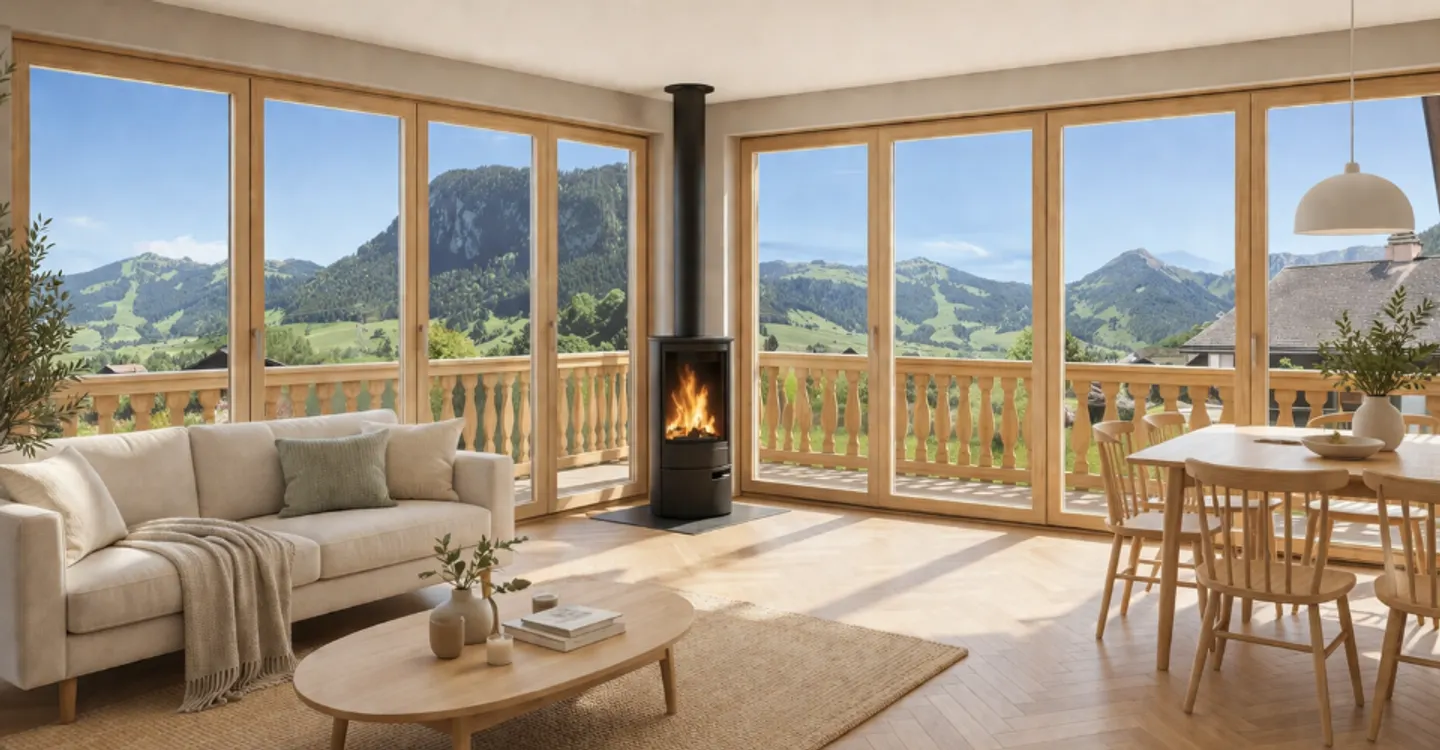Chalet ensoleillé avec grande terrasse - Photo 4 sur 8