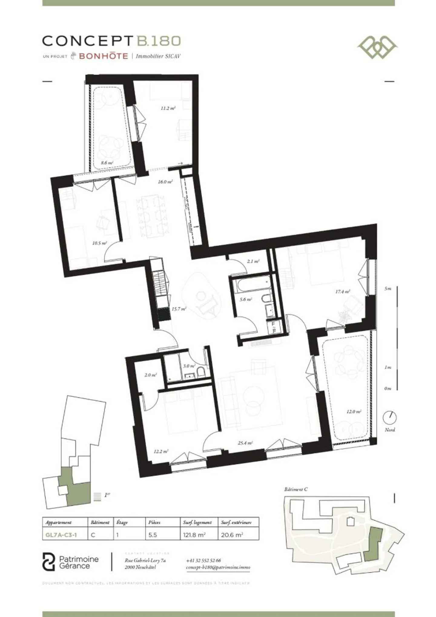 Appartement moderne à Neuchâtel - Photo 6 sur 6
