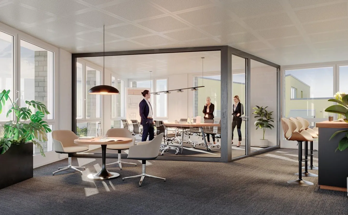 Bureaux modernes avec vue sur le lac - Photo 4 sur 9