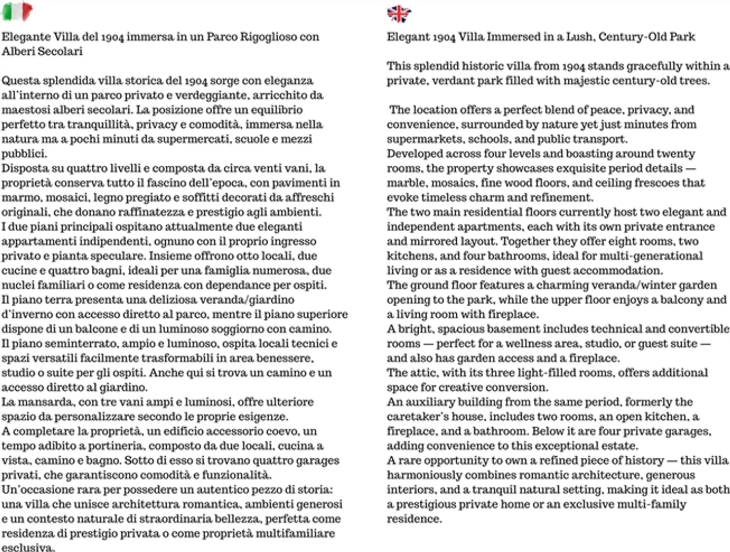Villa élégante de 1904 au milieu d'un parc privé luxuriant avec de majestueux vieux arbres - Photo 6 sur 11