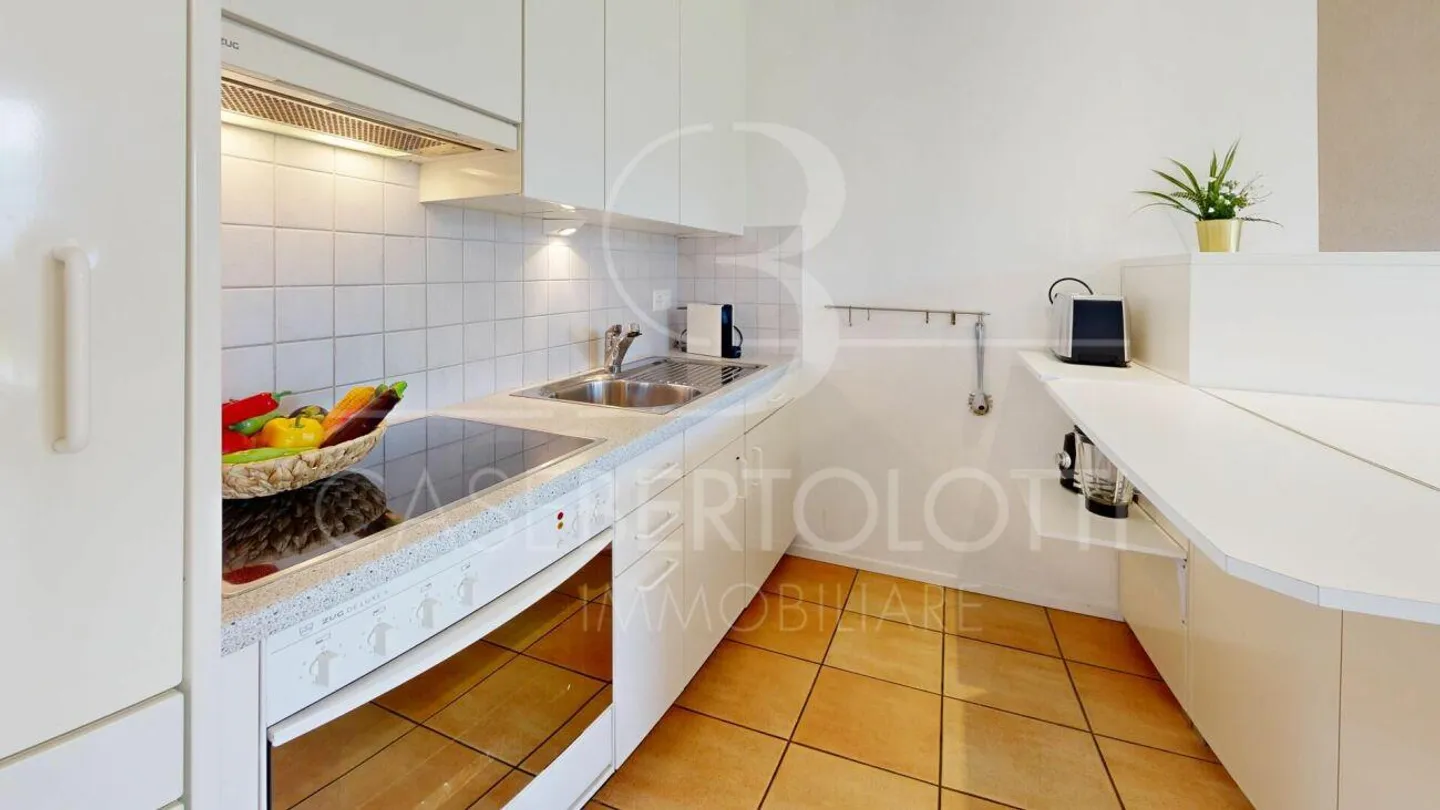 Appartamento con giardino soleggiato, vista lago, jacuzzi e piscina a Vairano - Foto 11 di 14