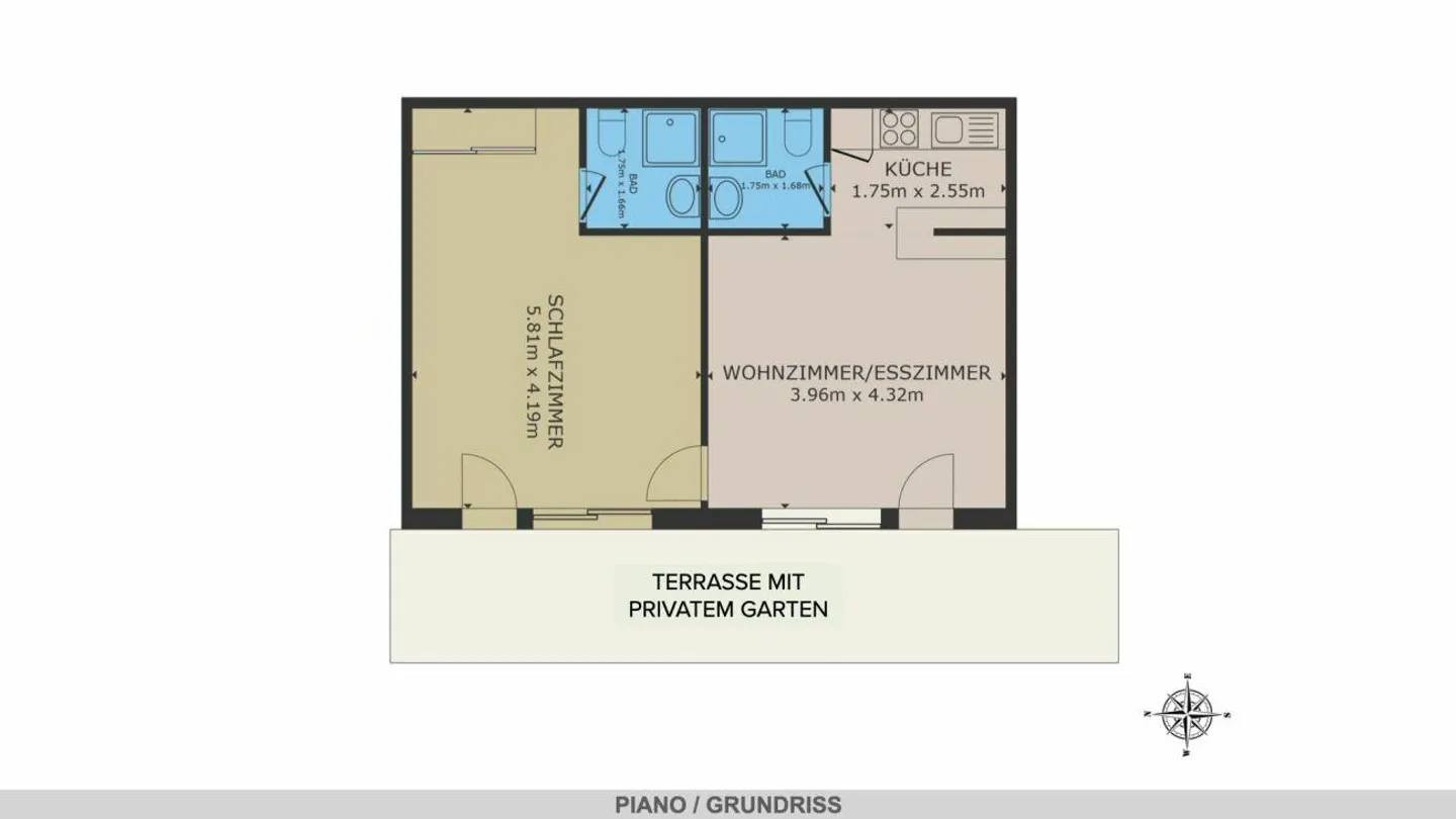 Appartamento con giardino soleggiato, vista lago, jacuzzi e piscina a Vairano - Foto 14 di 14