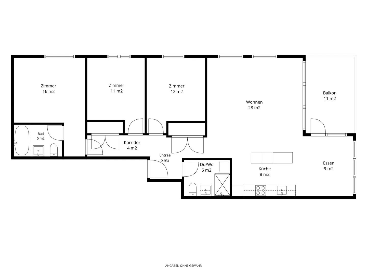 Appartement 4.5 pièces avec un espace généreux et beaucoup de lumière du jour - Photo 13 sur 13