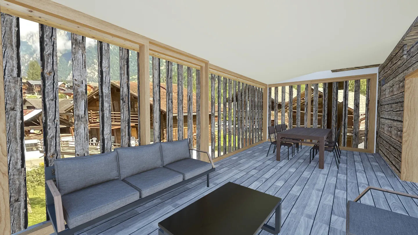 Charming duplex in a renovated barn in Champsec - Photo 4 of 8