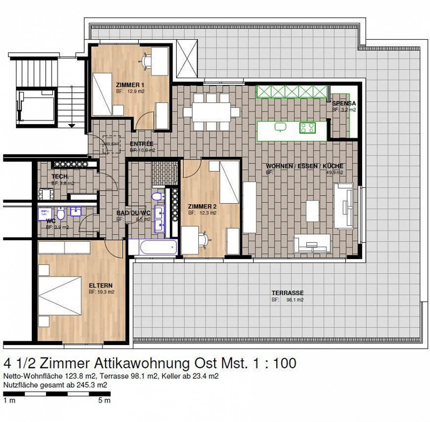 Magnifique appartement en attique dans un emplacement calme - Photo 13 sur 13