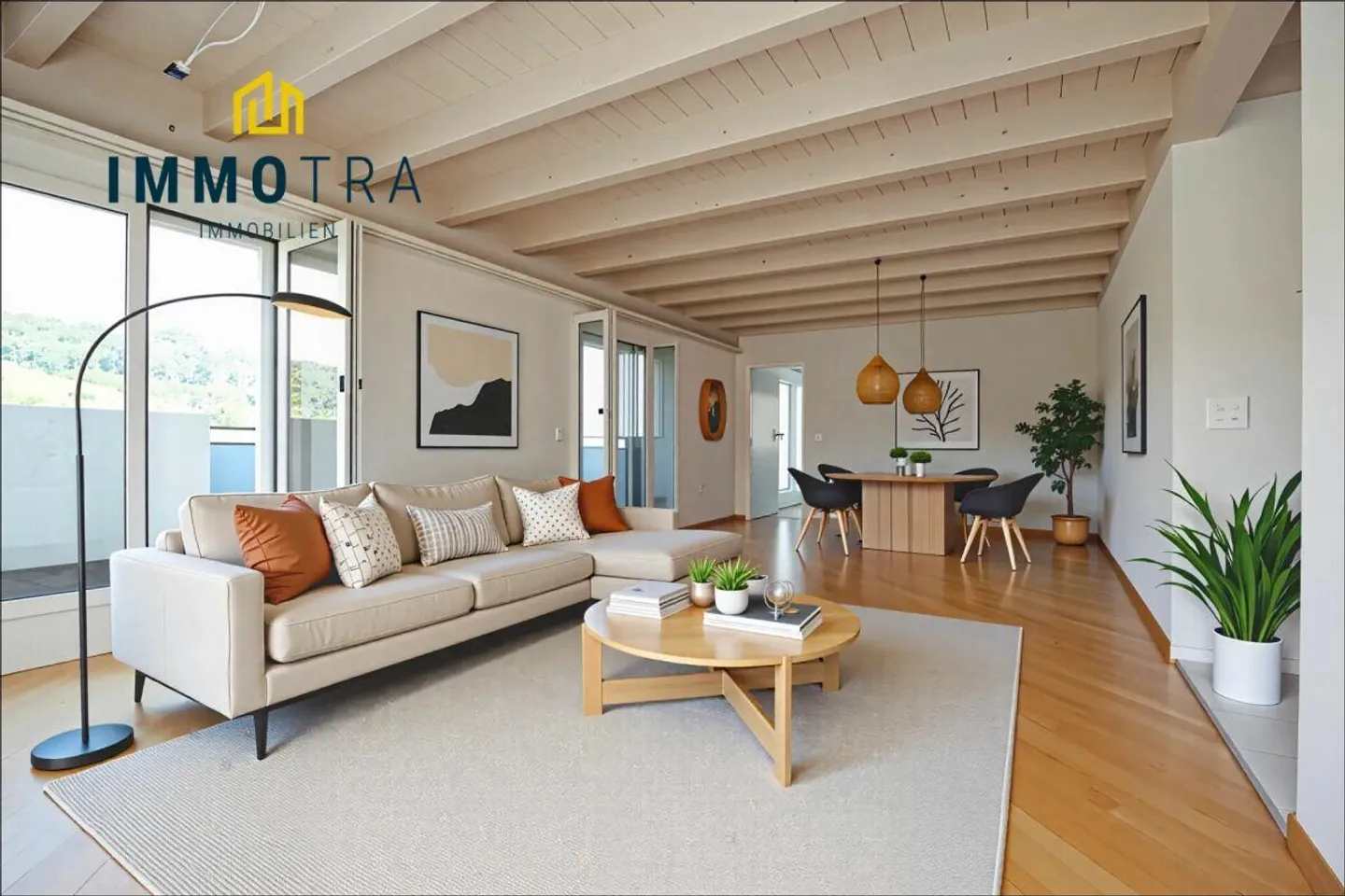 Appartement en attique 5.5 pièces avec grande terrasse et vue sur les montagnes - Photo 1 sur 13