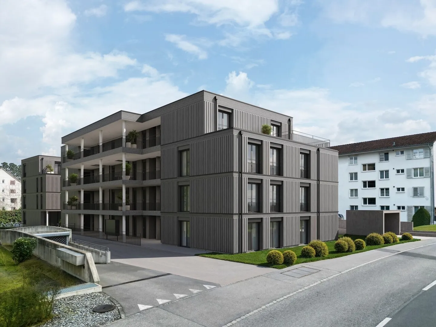 Modernes 3.5-Zimmer-Apartment mit Terrasse - Foto 2 von 5