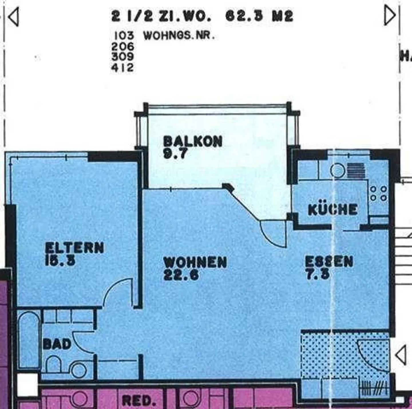 Helle Wohnung mit Sauna-Zugang - Foto 7 von 8