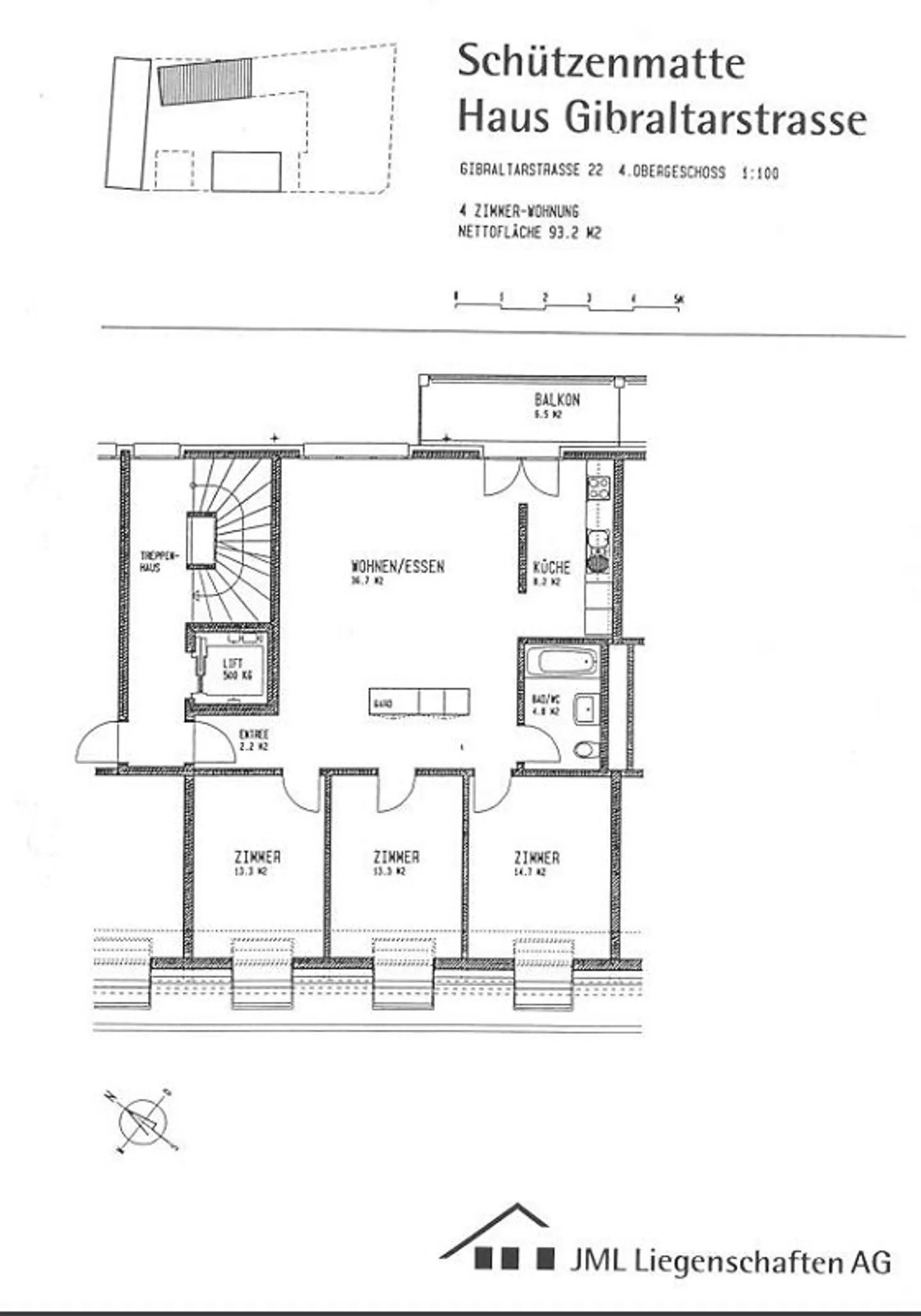 Ampio appartamento di 4 stanze con balcone e molto spazio abitativo - Foto 6 di 8