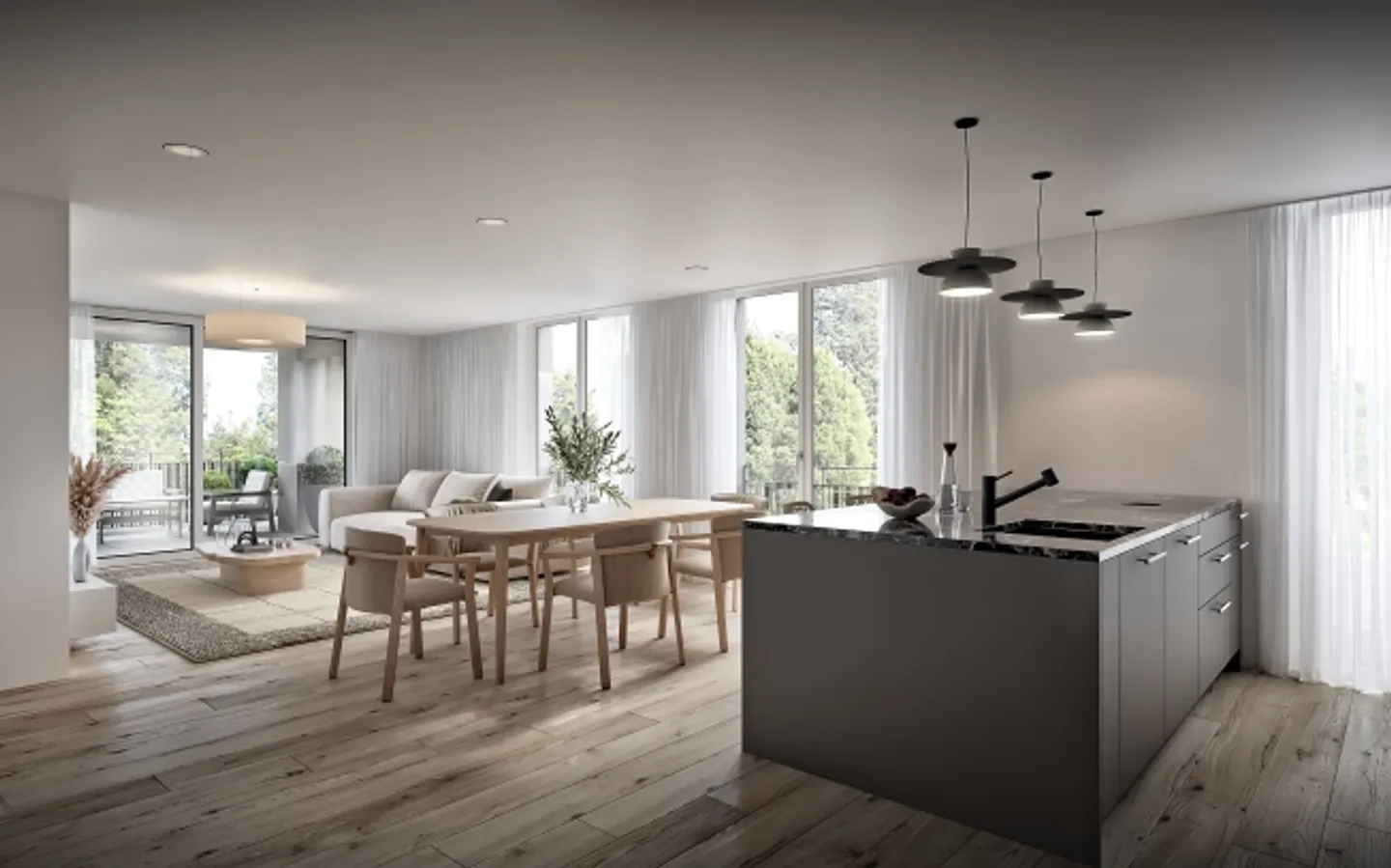 Dorfstrasse 4.5 Appartement Jardin Chambre Maison B - Photo 4 sur 12