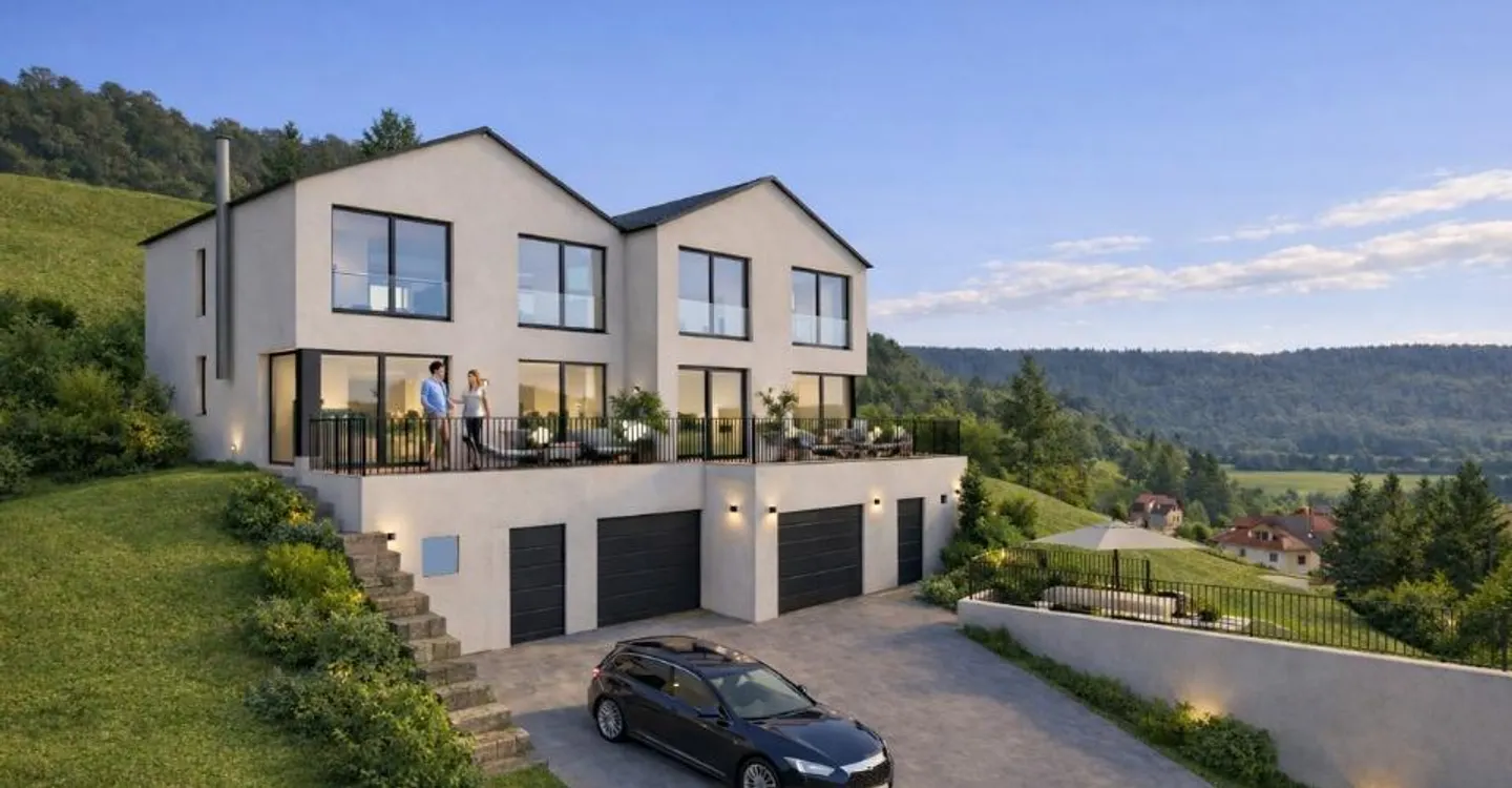 Ballaigues Villa Jumelle 5.5 pièces avec Belle Vue - Foto 2 di 8