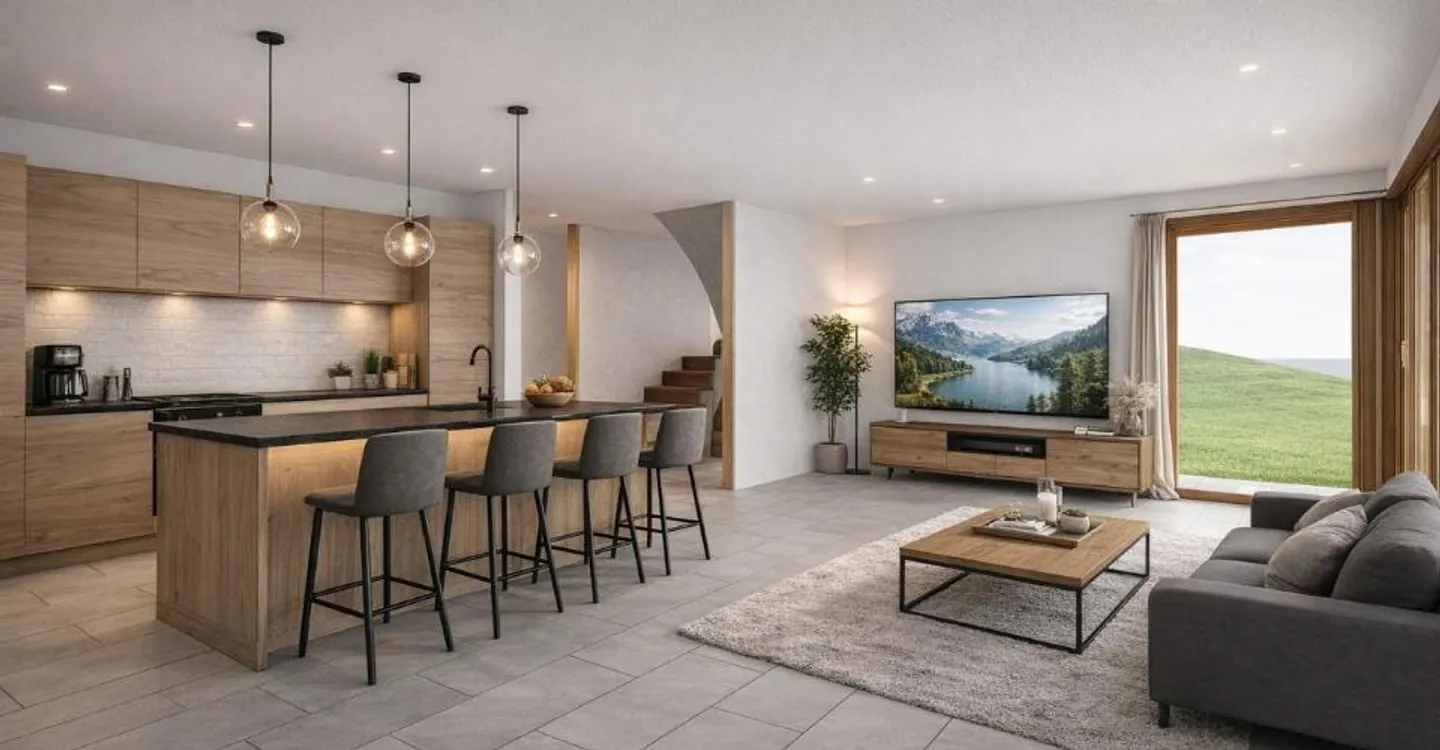 Ballaigues Villa Jumelle 5.5 pièces avec Belle Vue - Foto 3 di 8