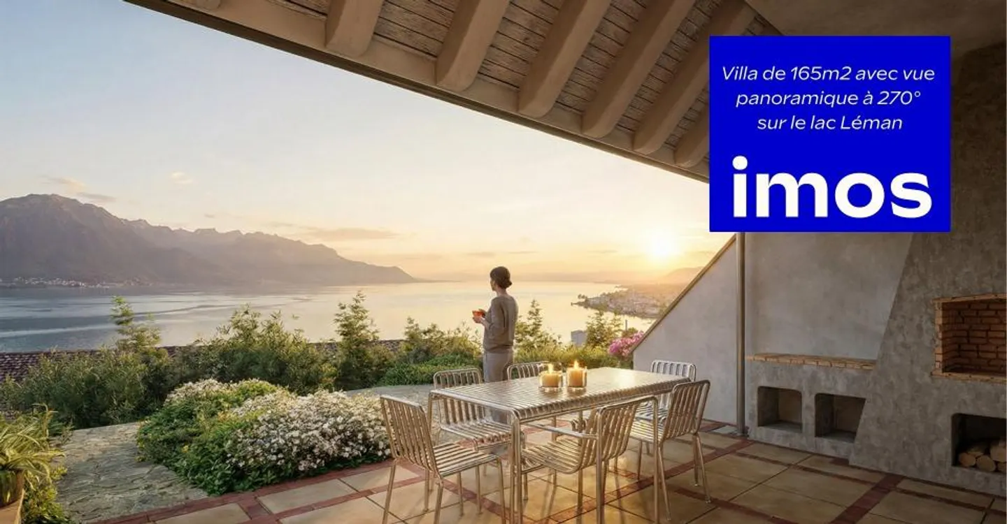 Semi-Detached Villa of 165 m² – 270° Panoramic View of Lake Geneva | Montreux - Photo 1 of 15