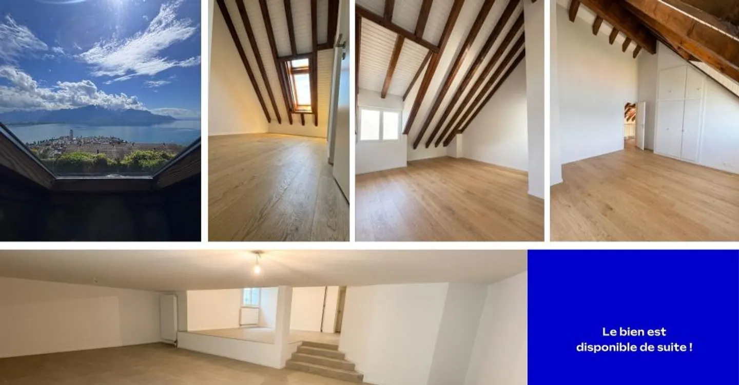 Semi-Detached Villa of 165 m² – 270° Panoramic View of Lake Geneva | Montreux - Photo 9 of 15