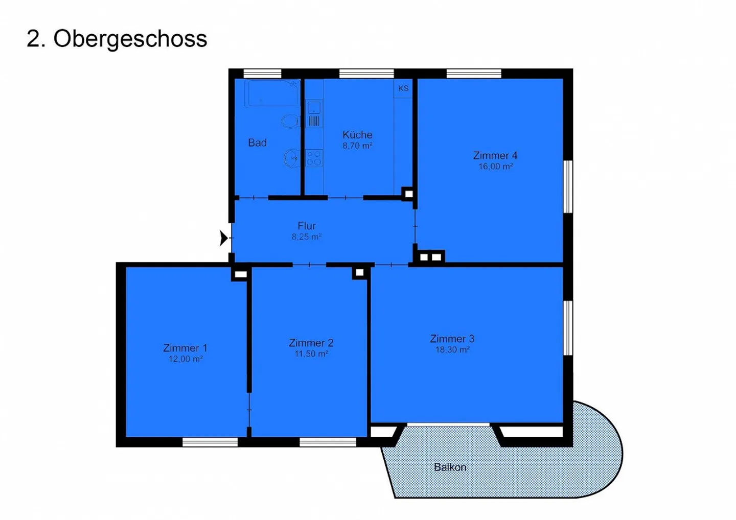 Charmante 4-Zimmerwohnung in Zürich-Hottingen – 3 Gehminuten vom Kl... - Foto 12 von 12