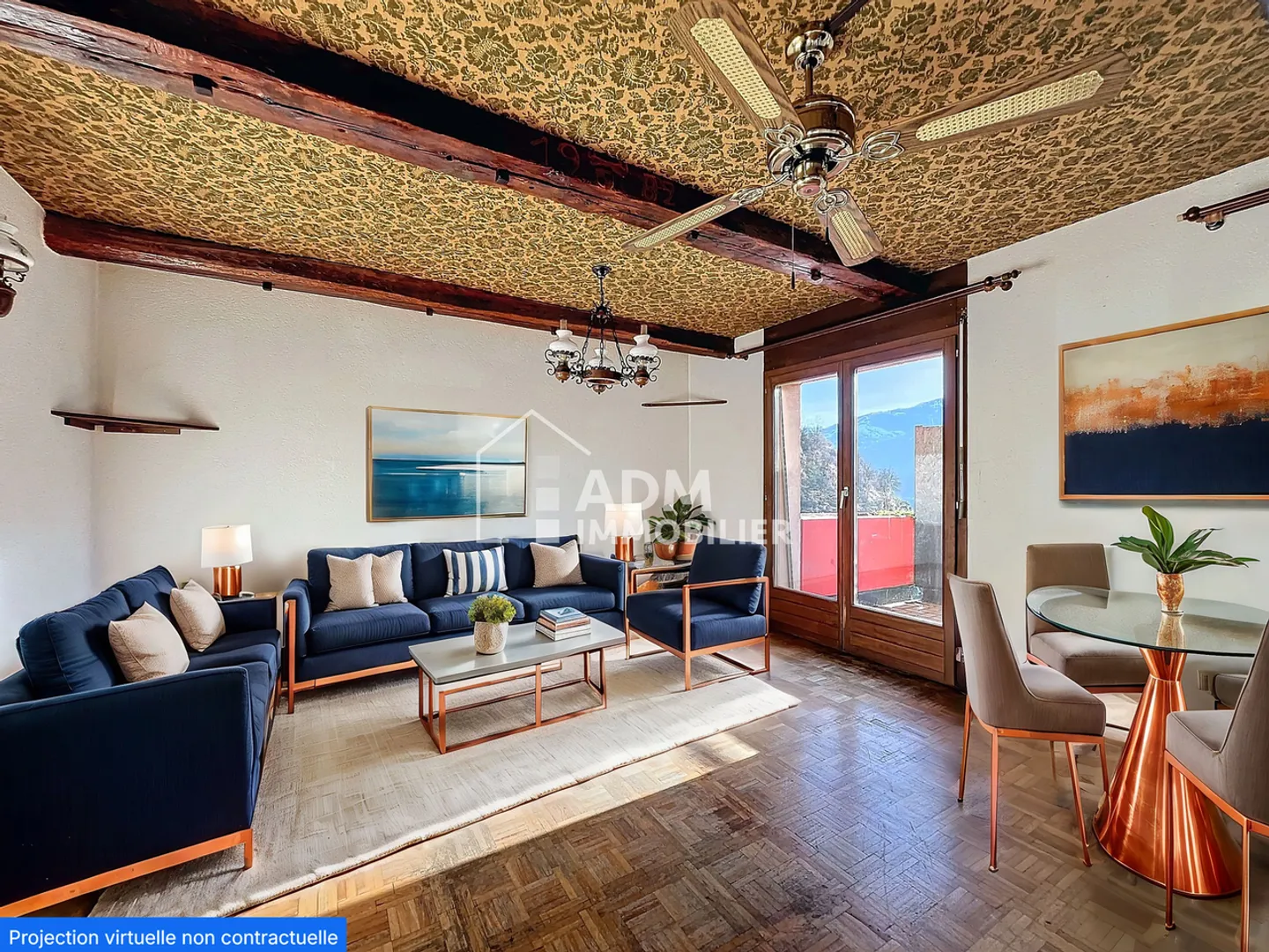 Chamoson, appartamento di 4,5 locali con vista mozzafiato - Foto 2 di 12