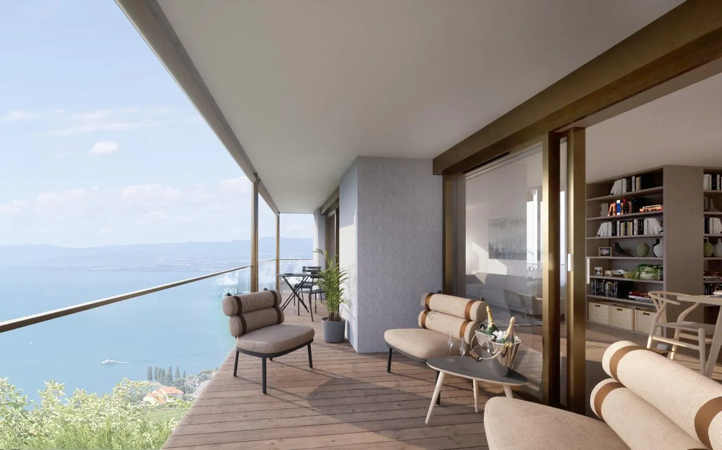 Grandvaux – Residenza « Le Genevrey » Magnifico appartamento di 4.5 locali di nuova costruzione con vista eccezionale - Foto 3 di 6