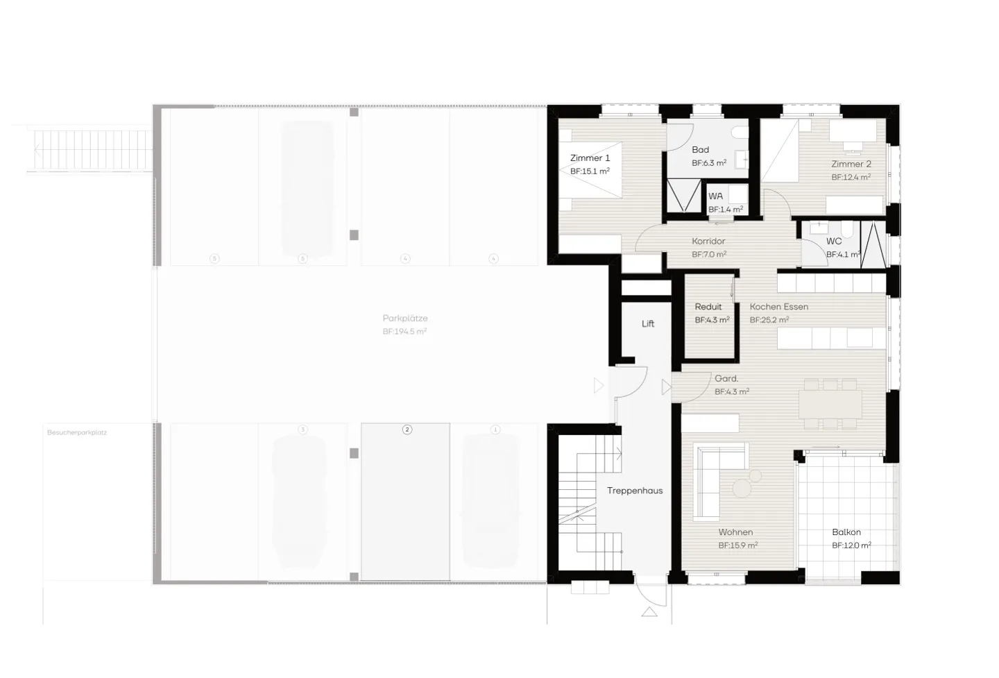 Wohnung kaufen - Foto 4 von 5
