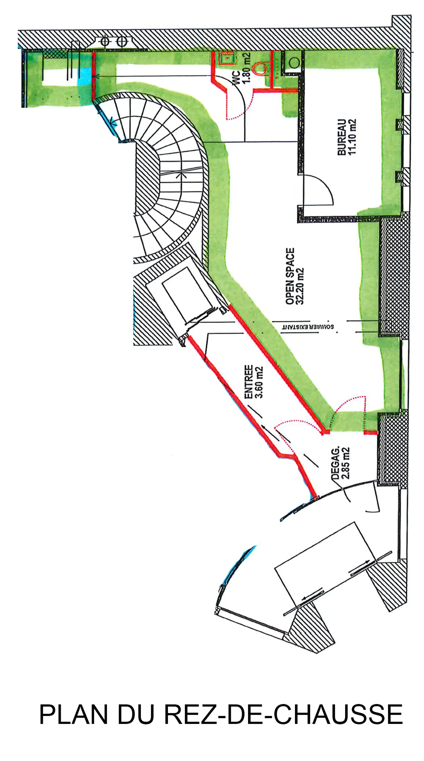 Bureau dans un bâtiment commercial idéalement situé au centre-ville de Monthey. - Photo 6 sur 7