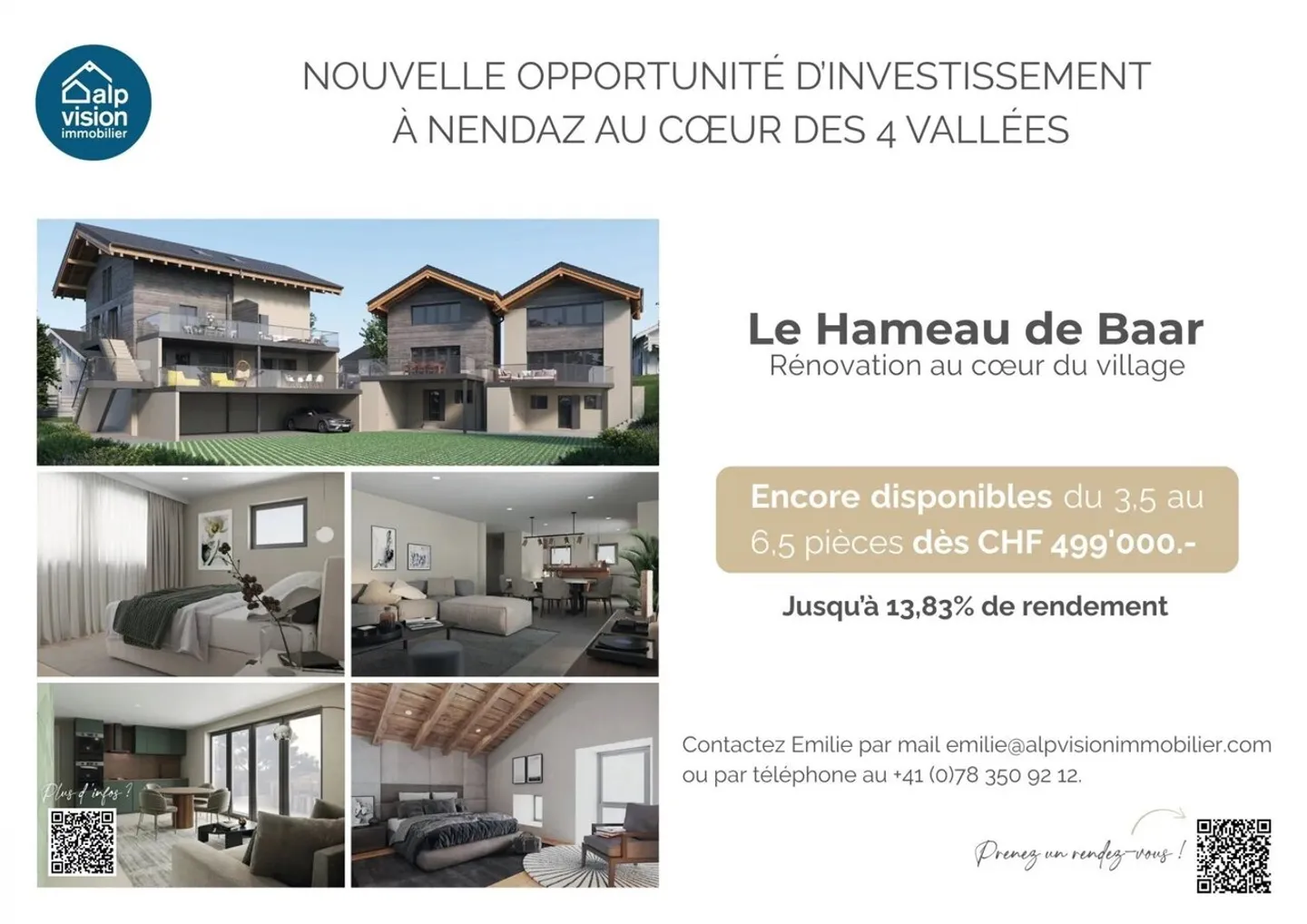 Duplex 3,5 camere luminoso e spazioso Nendaz 4 Valli - Investimento chiave in mano - Foto 4 di 5