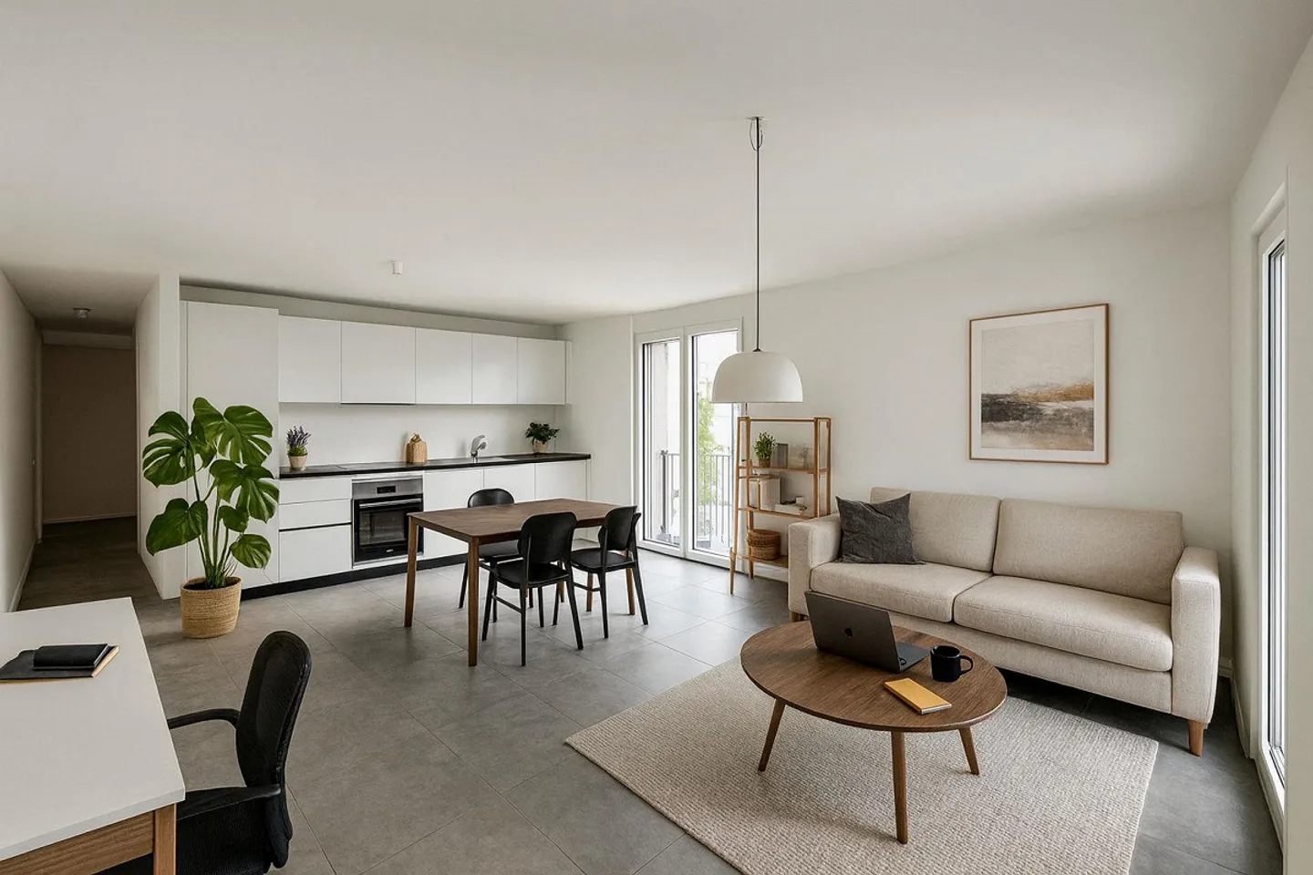 2.5-room apartment with lake view, terrace and garden - Photo 3 of 8