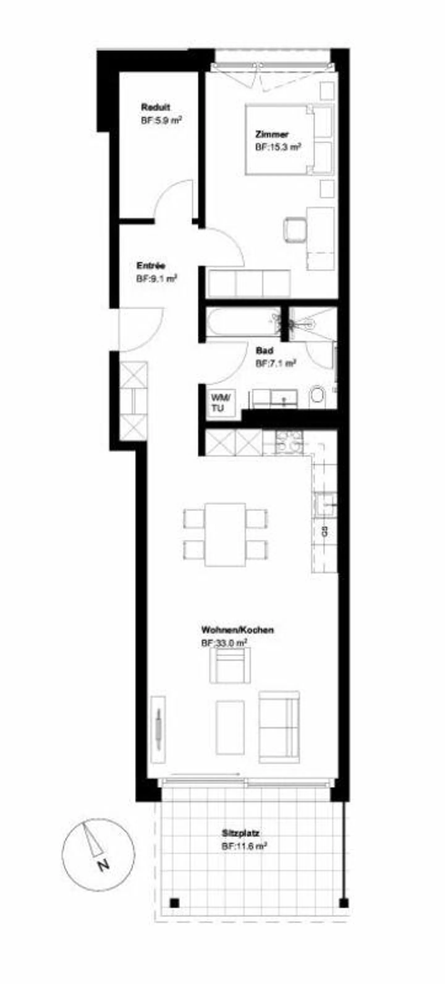 Appartamento squisito di 2,5 stanze al lago - Foto 9 di 10