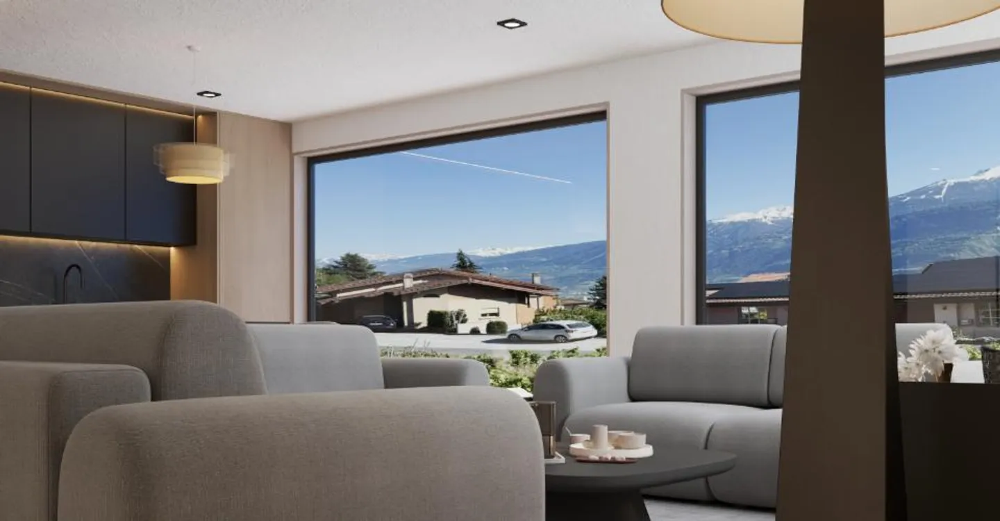 Nuova promozione a Miège di 2 magnifiche ville di 4,5 stanze con vista eccezionale - Foto 3 di 9