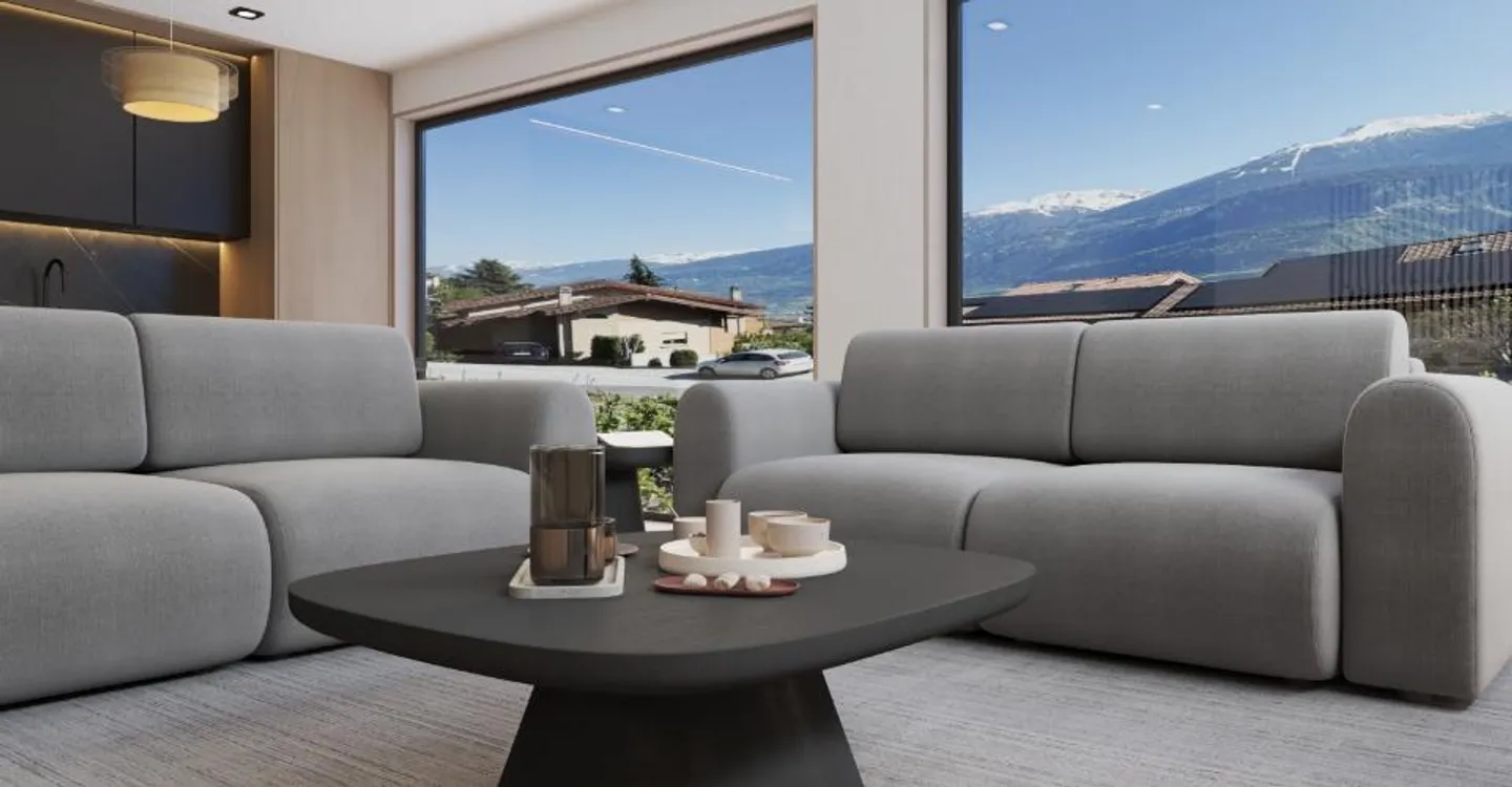 Nuova promozione a Miège di 2 magnifiche ville di 4,5 stanze con vista eccezionale - Foto 4 di 9