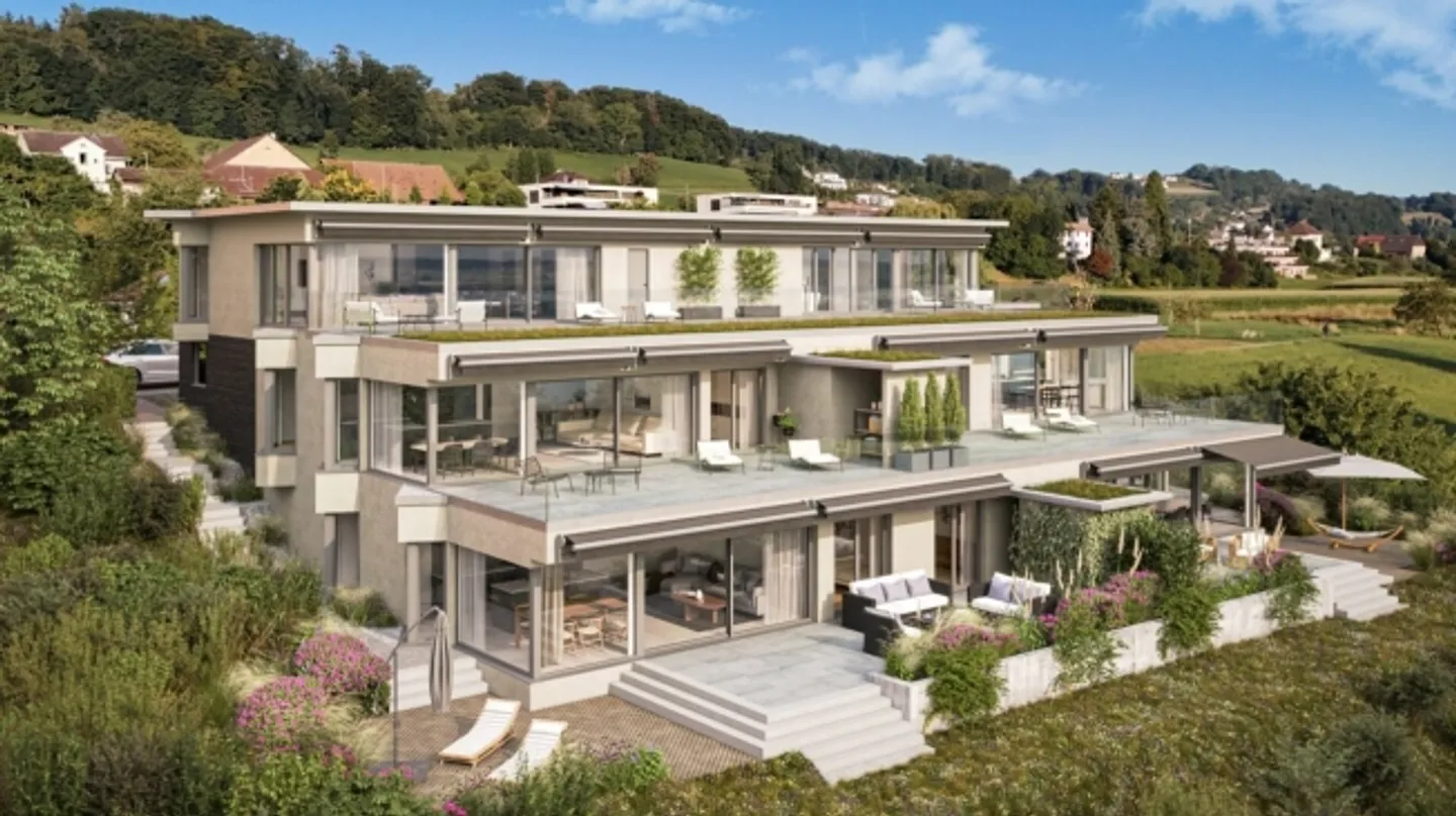 Planung von Terrassenwohnungen an bester Lage (ehm.Villa) ca. 300 m Luftlinie zum schönen Hallwilersee in 5706 Boniswil - Foto 1 von 7