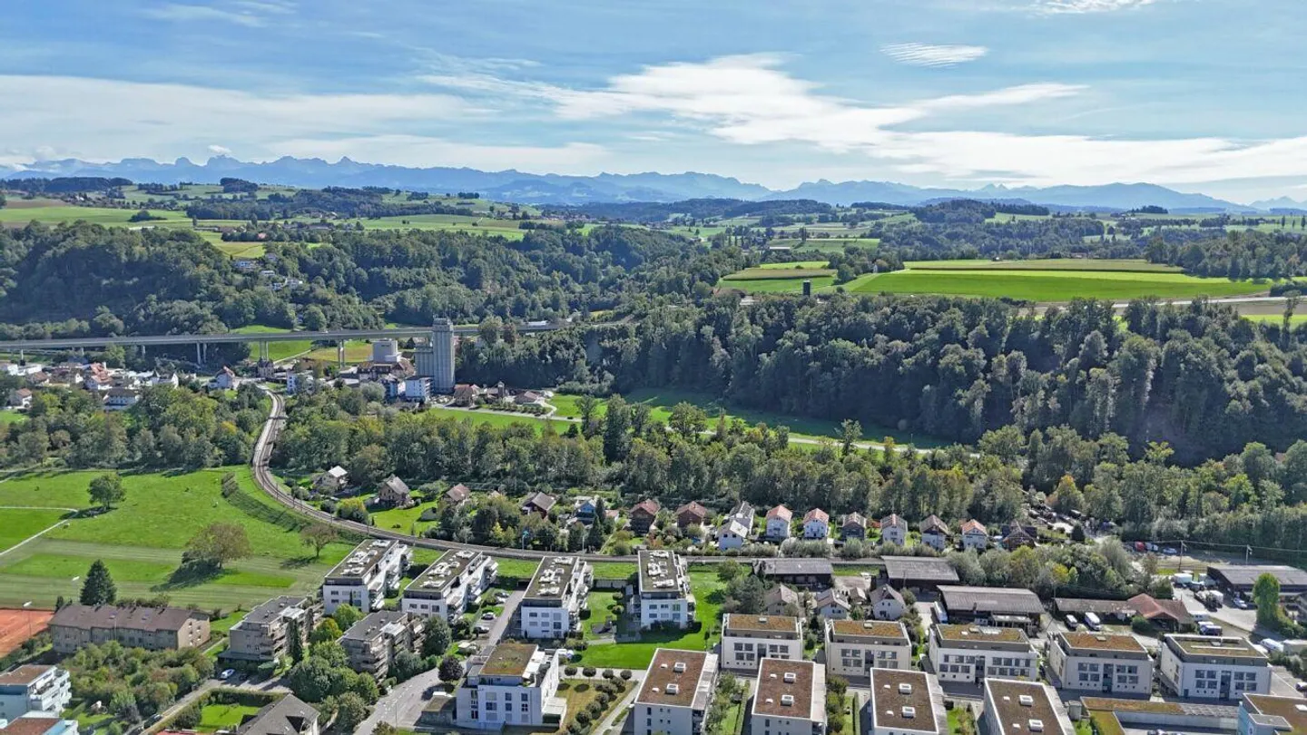Panoramaview - Neubau 3 Doppeleinfamilienhäuser in Neuenegg - Foto 5 von 12
