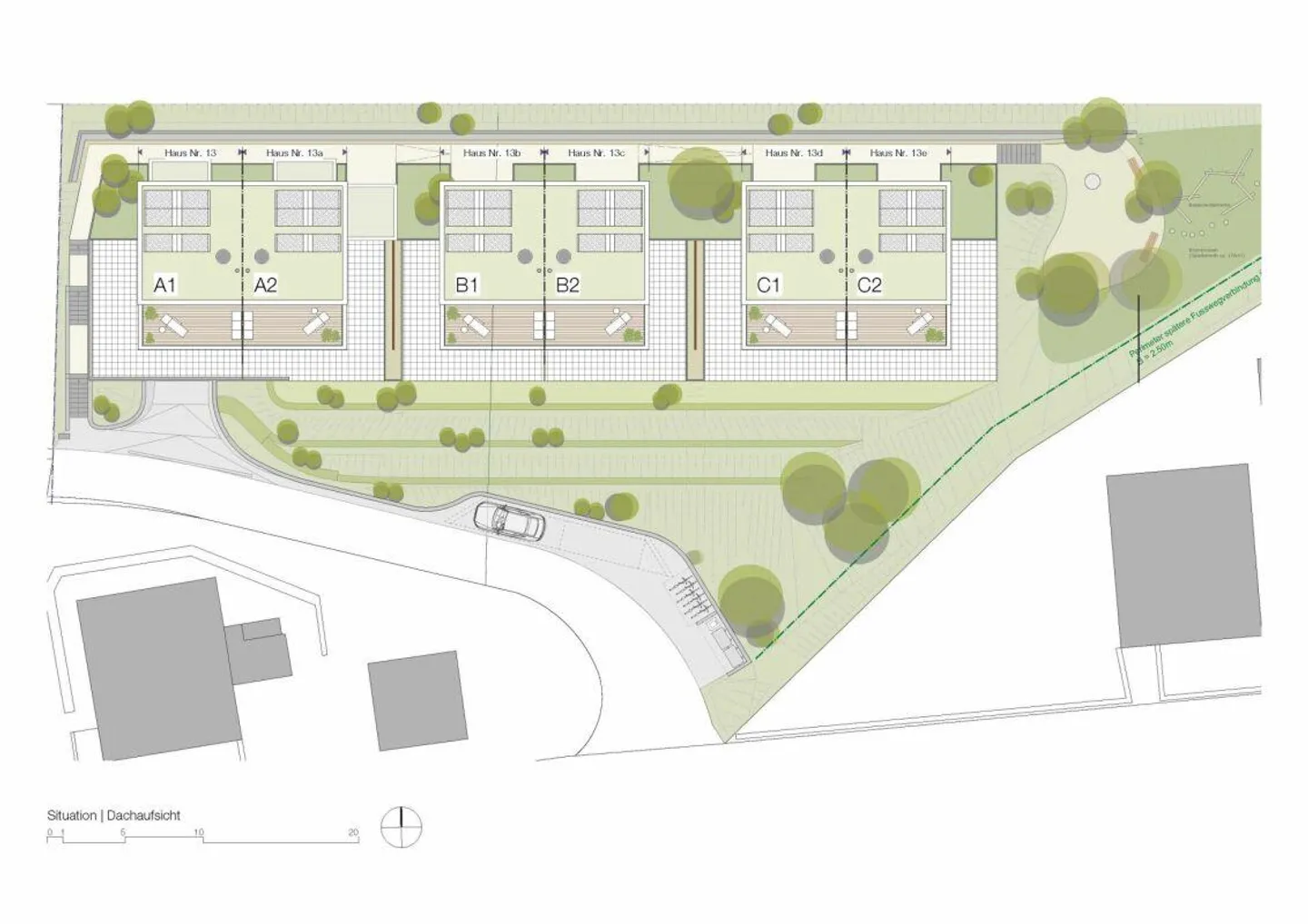 Panoramaview - Neubau 3 Doppeleinfamilienhäuser in Neuenegg - Foto 6 von 12