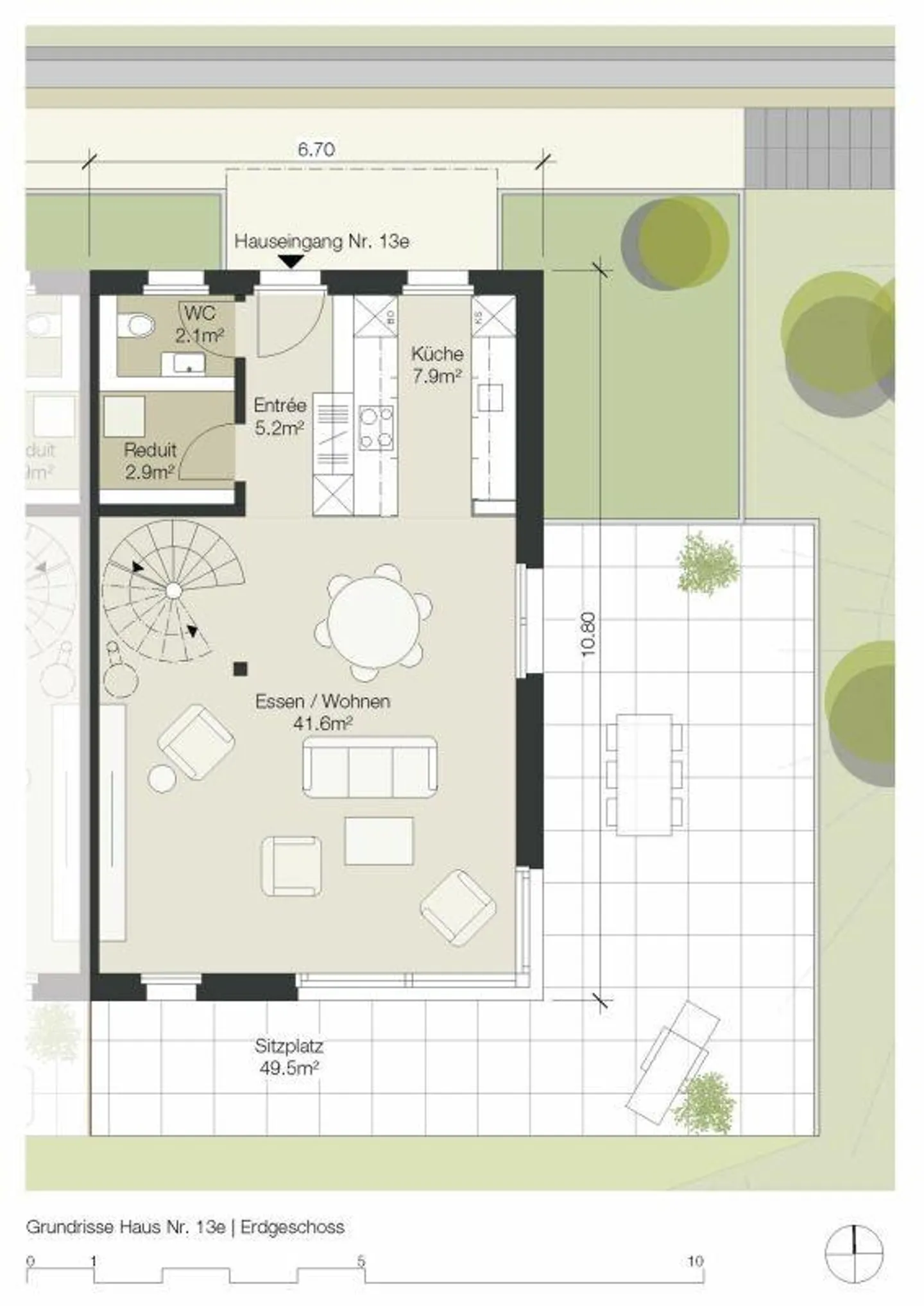 Panoramaview - Neubau 3 Doppeleinfamilienhäuser in Neuenegg - Foto 7 von 12