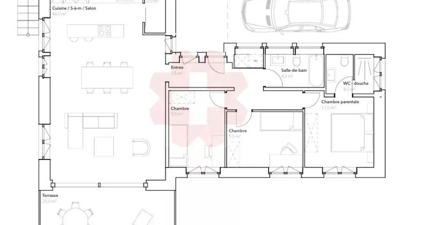Appartement spacieux avec terrasse - Photo 6 sur 6