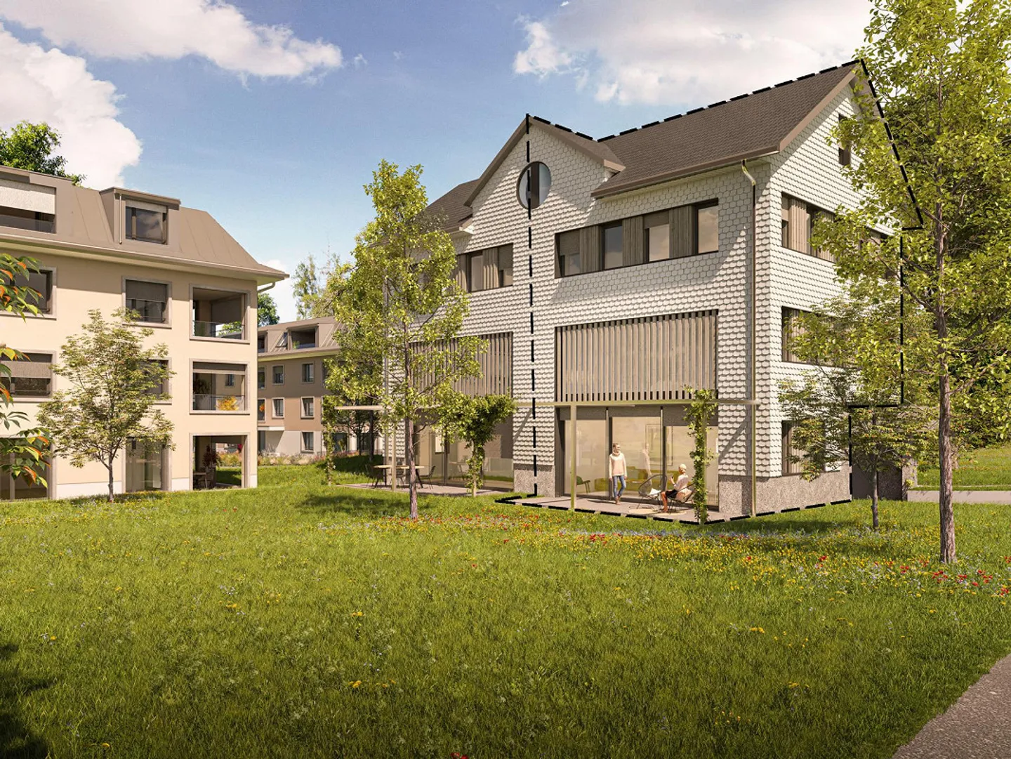 Vivere in esclusiva con un'atmosfera loft in una casa bifamiliare - Foto 2 di 5