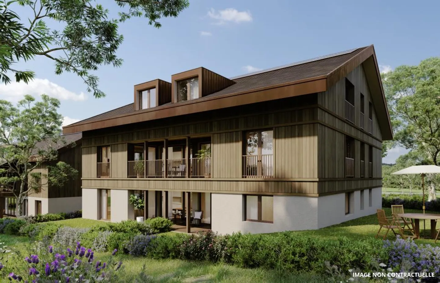 BAT1 LOT2 - Appartamento continuo di 3,5 stanze al piano terra con un magnifico giardino di 216 m2 - Foto 5 di 6