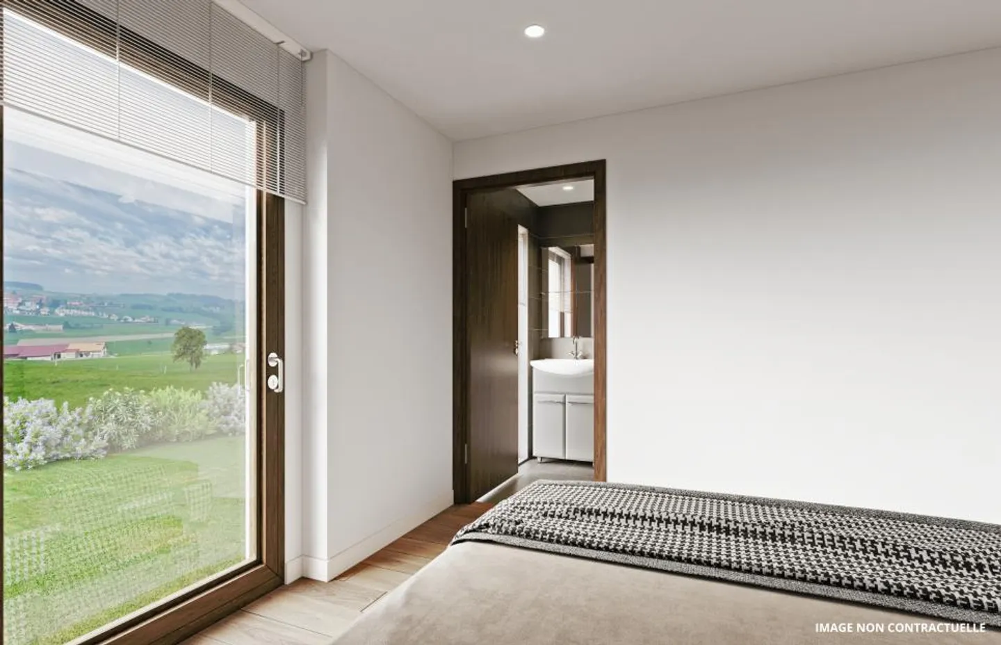 BAT1 LOT2 - Appartamento continuo di 3,5 stanze al piano terra con un magnifico giardino di 216 m2 - Foto 4 di 6