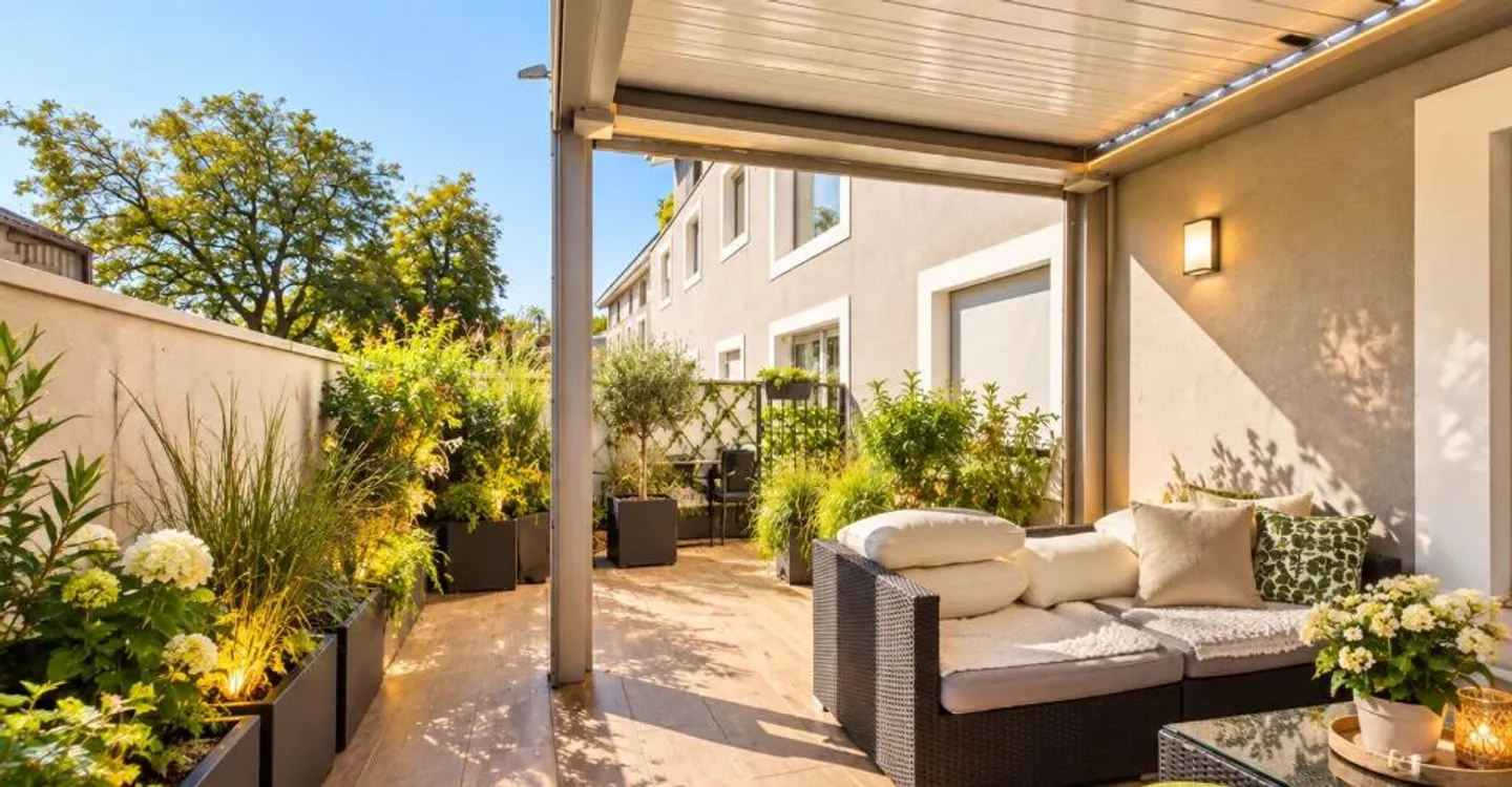 Giant Terrace of 41 m² with Bio-Climatic Pergola, High-Quality Finishes & Heat Pump! - Photo 5 of 6