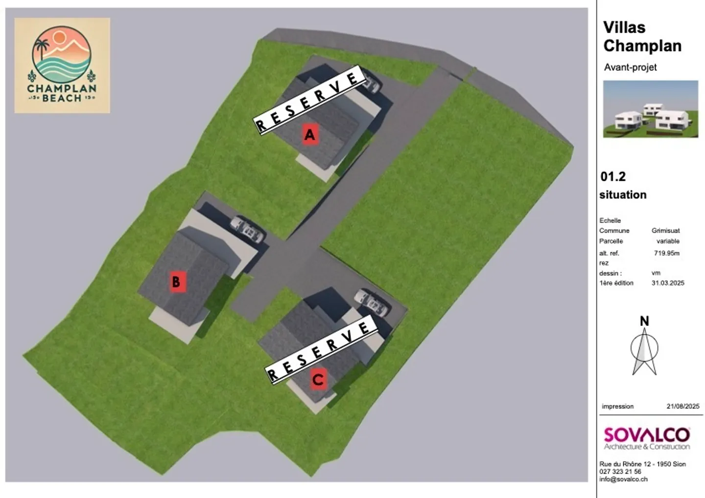 Exclusivity! 3 beautiful plots for sale Champlan - Grimisuat - Photo 7 of 9