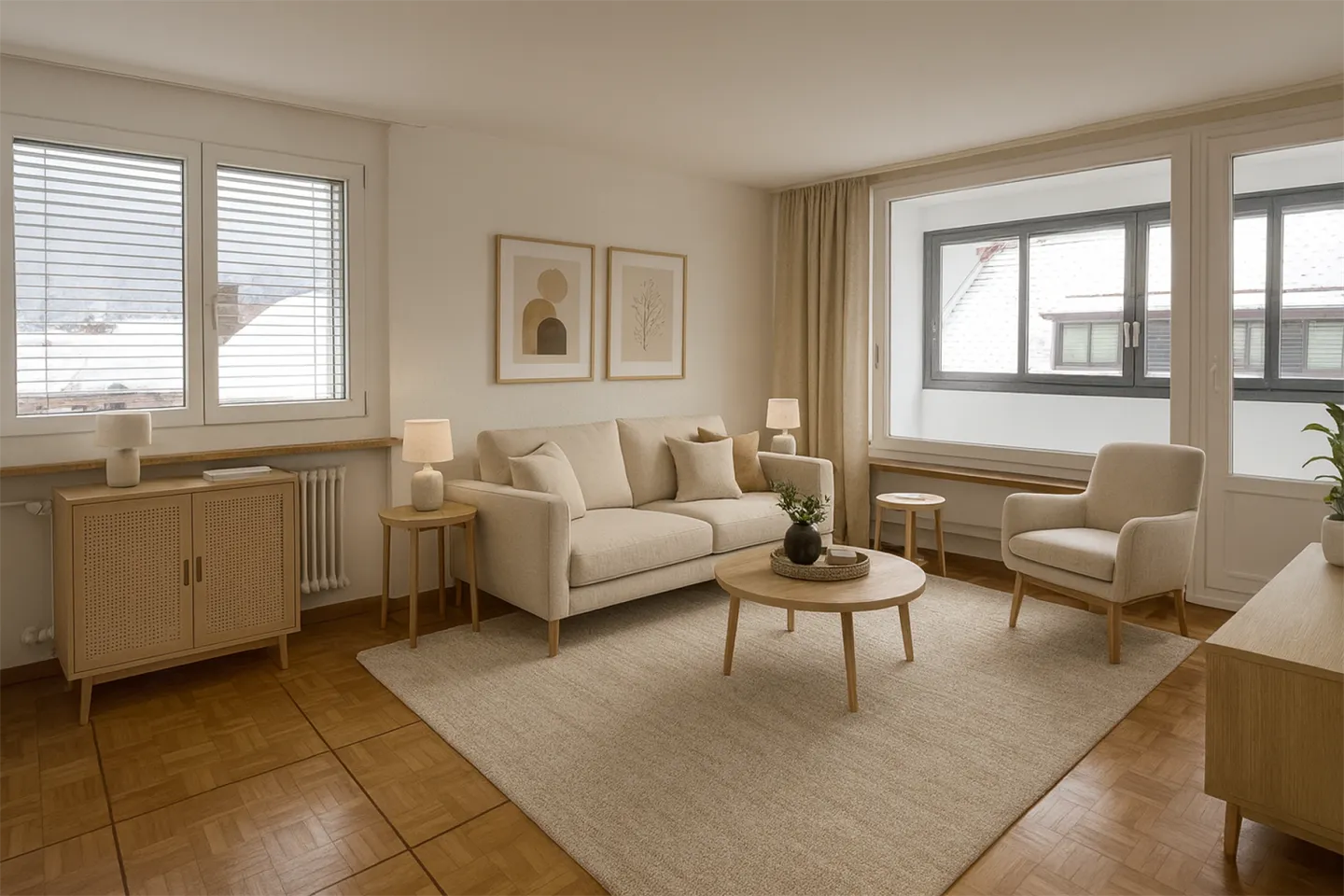 St-Imier, wunderschöne 3,5-Zimmer-Wohnung im 3. Stock mit Aufzug - Foto 2 von 10