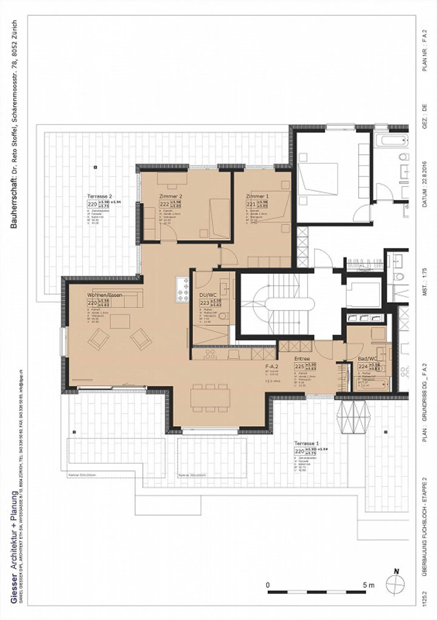 Moderne Attikawohnung mit Terrassen - Foto 10 von 11